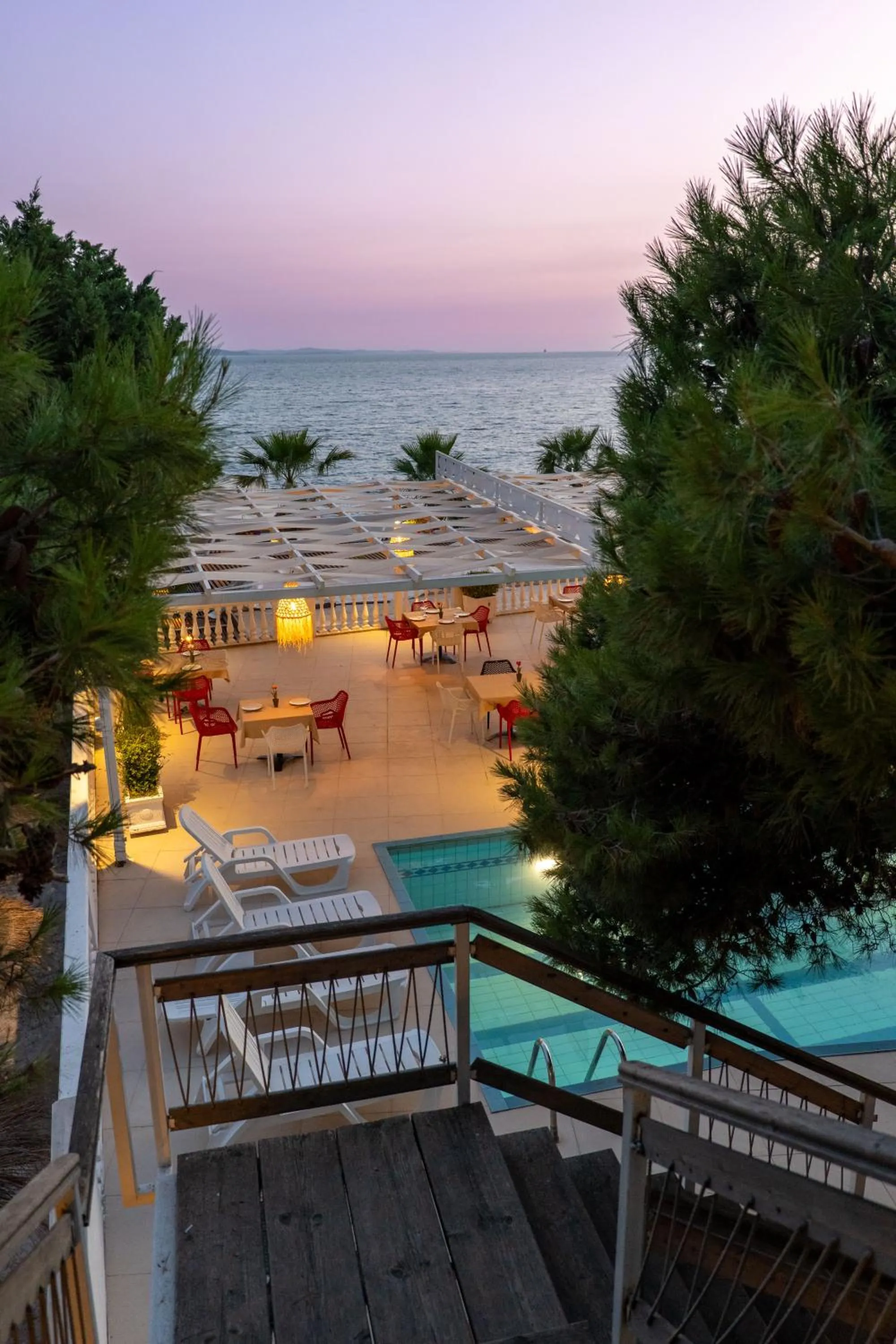 Swimming pool in Hotel Sejko