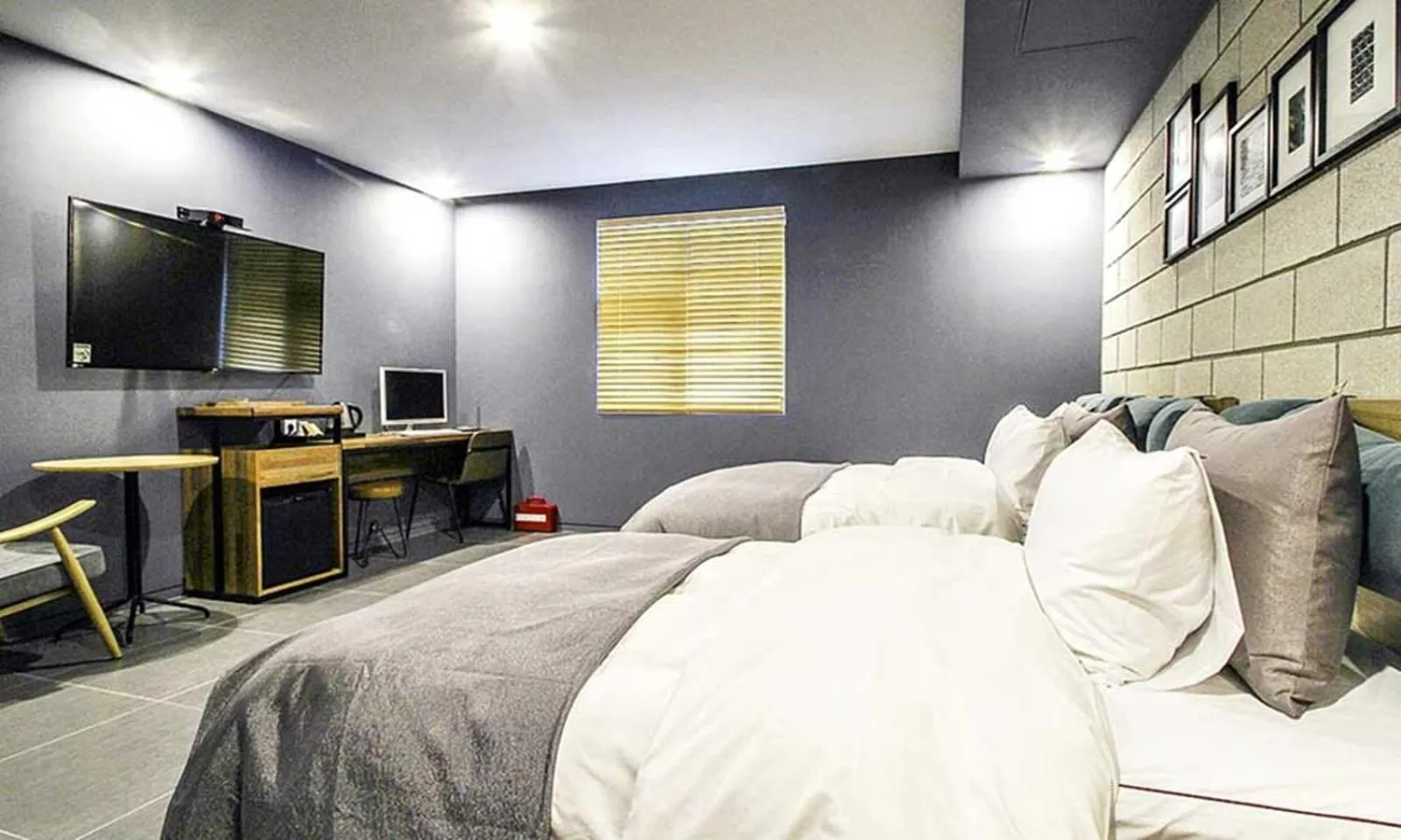 Bed in Gimhae Browndot Hotel Waterpark