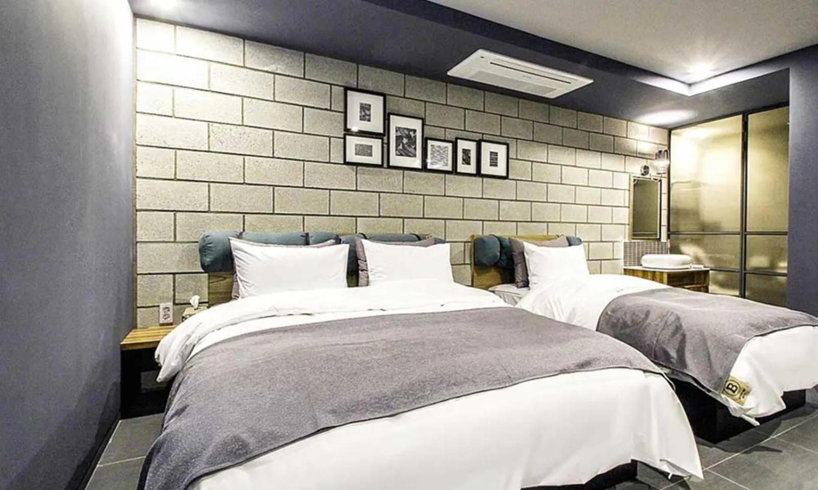 Bed in Gimhae Browndot Hotel Waterpark