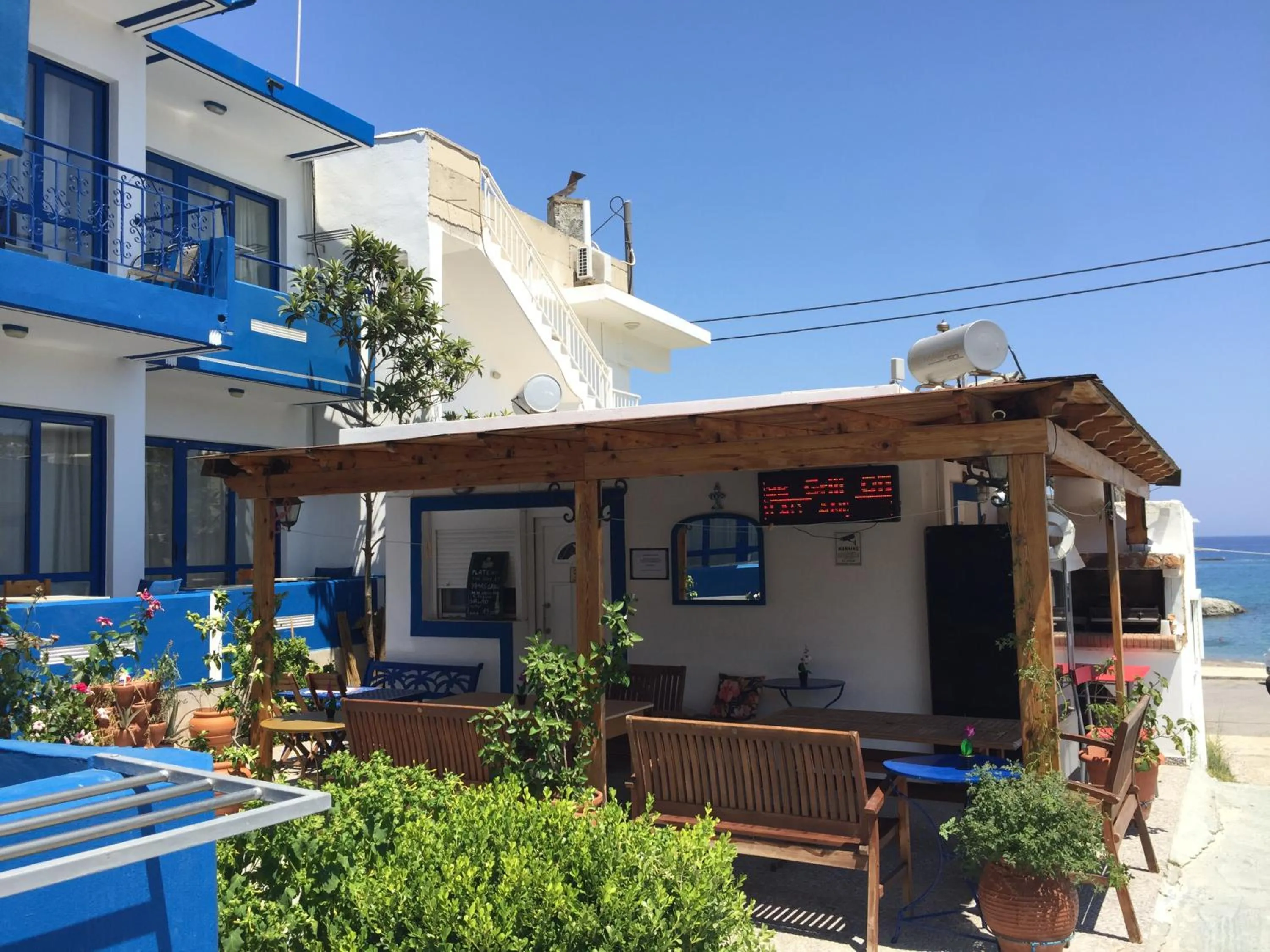 BBQ facilities in Anastasia Studios, Apartments & Suites