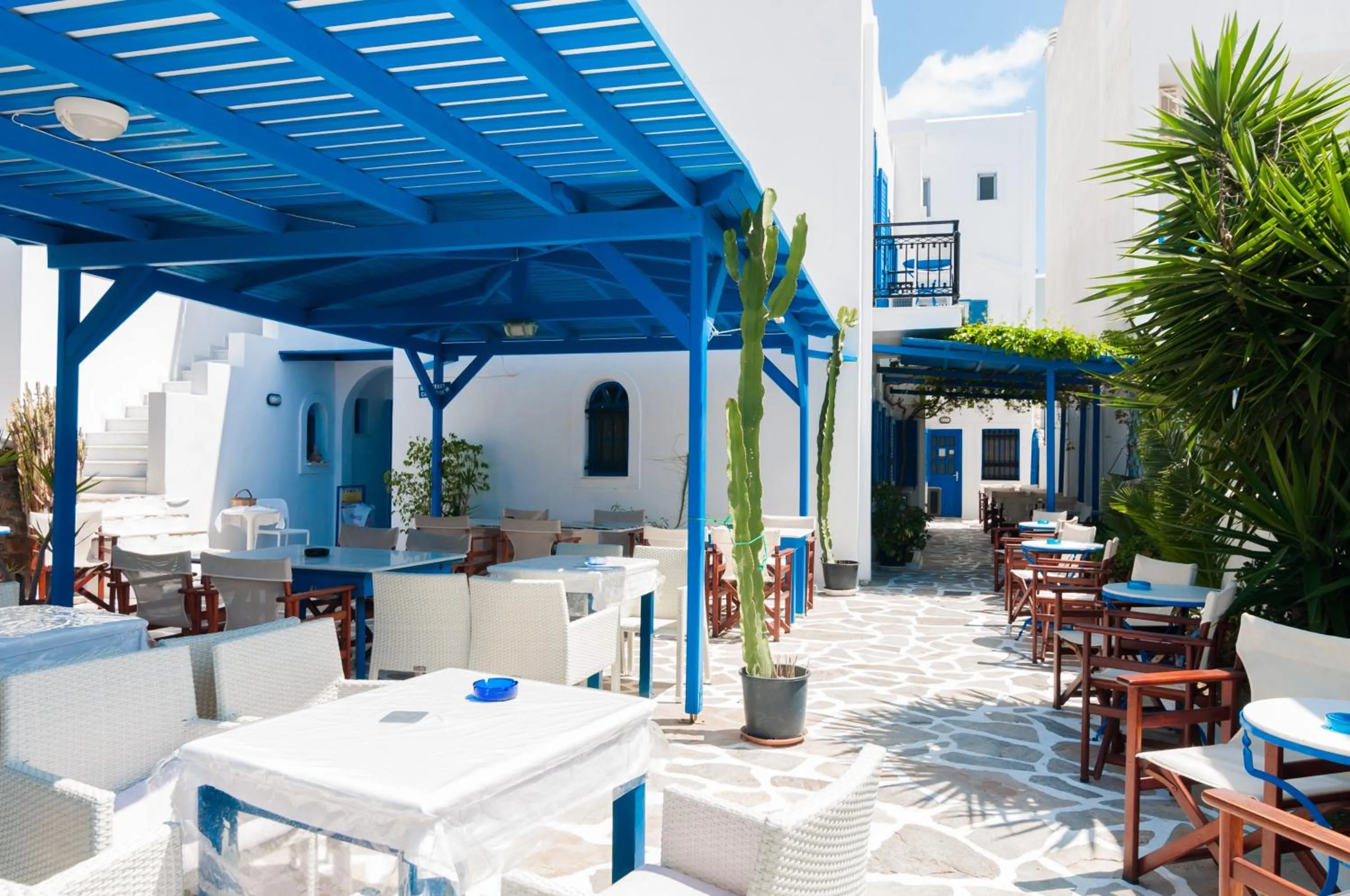 Patio in Villa Adriana Hotel