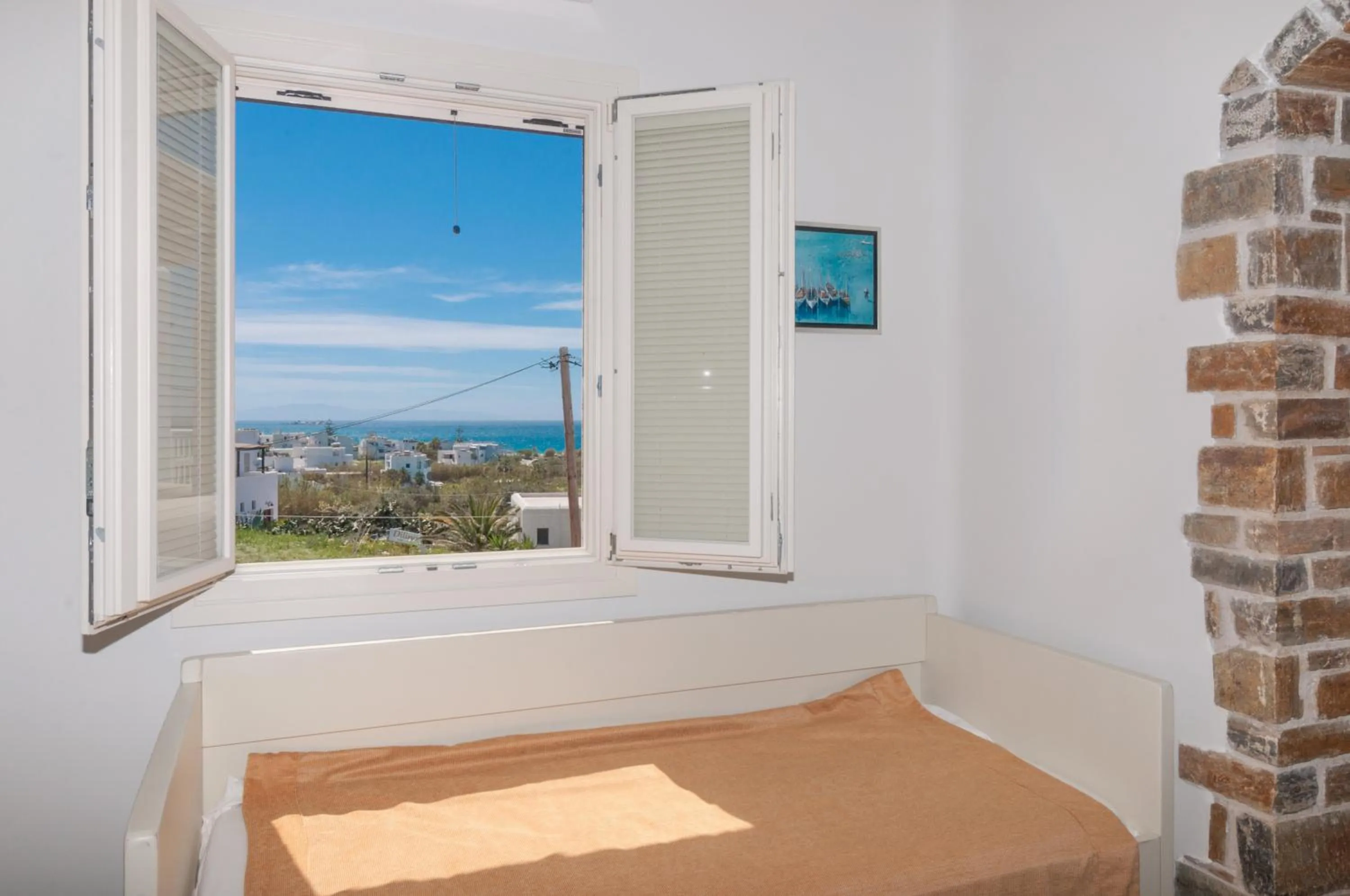 View (from property/room), Bed in Villa Adriana Hotel