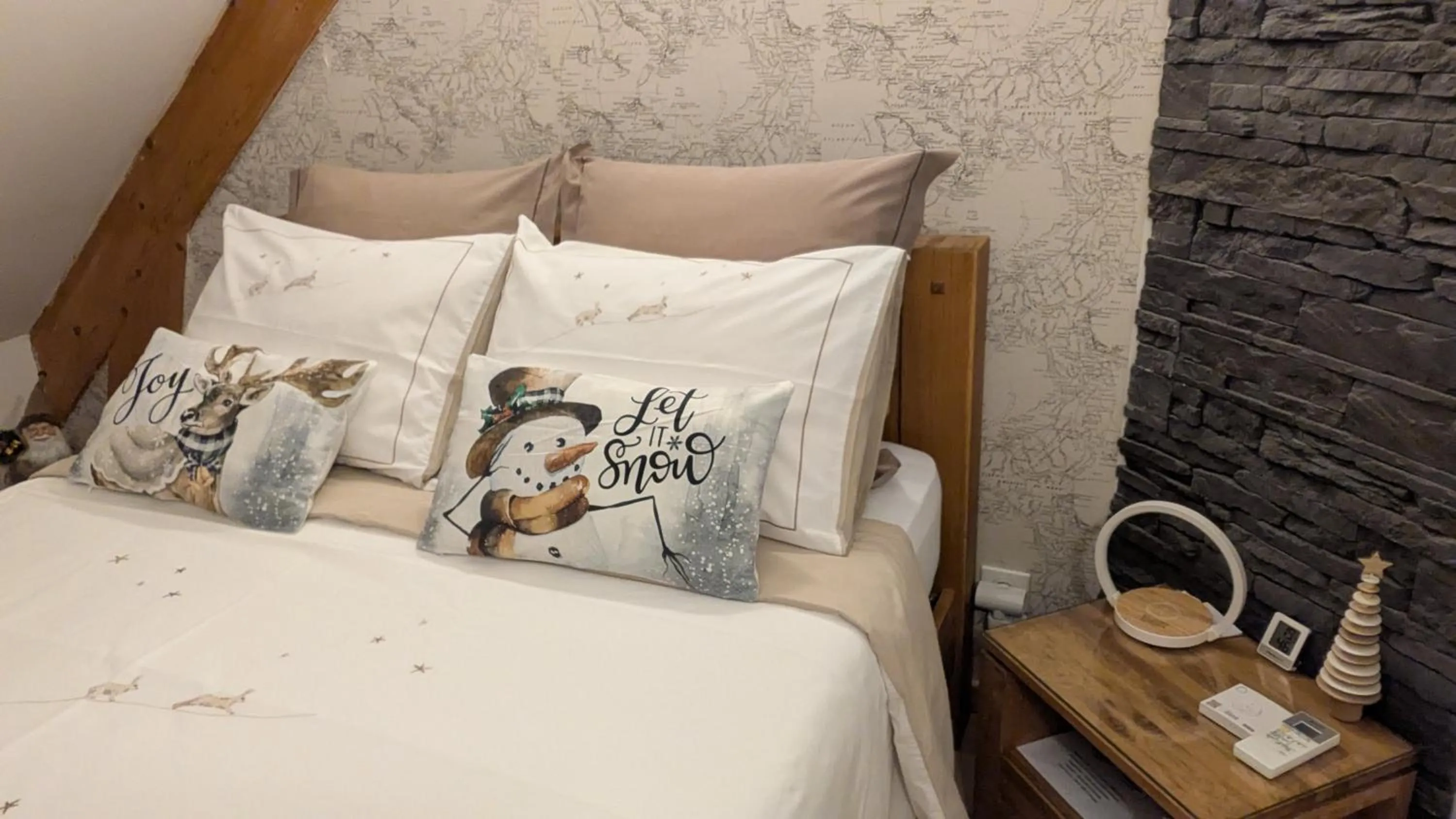 Bed in Les Chambres D'oriane