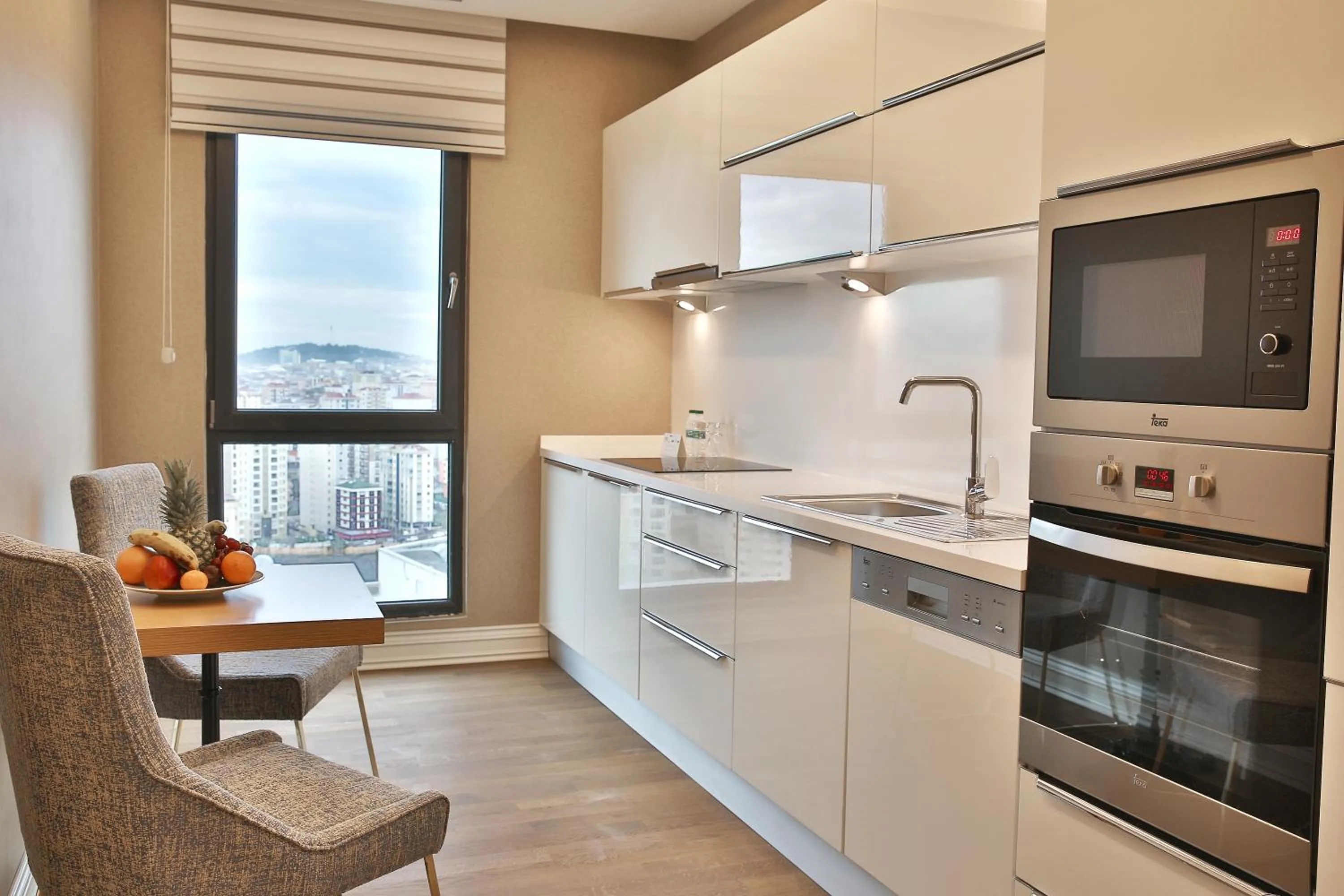 Kitchen or kitchenette in Bof Hotels Ceo Suites Atasehir