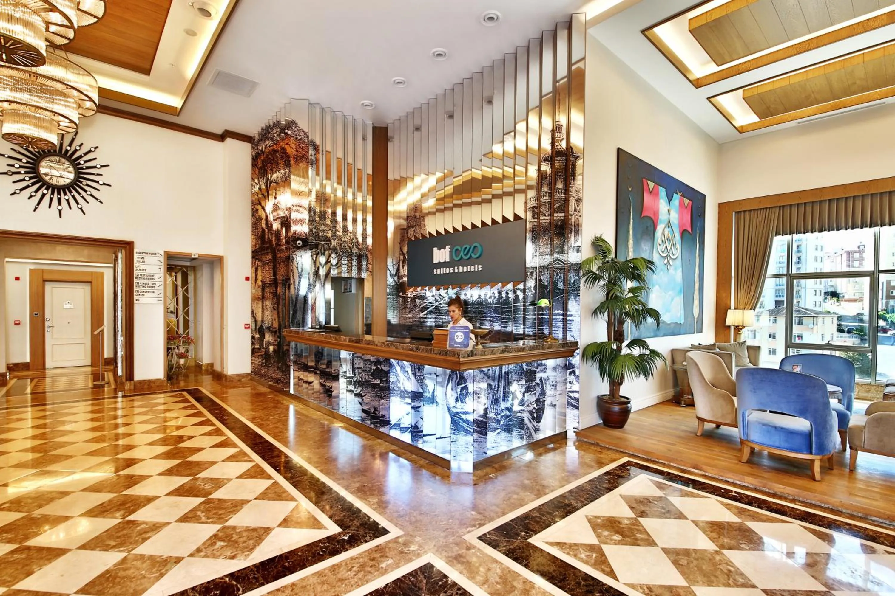 Lobby or reception in Bof Hotels Ceo Suites Atasehir