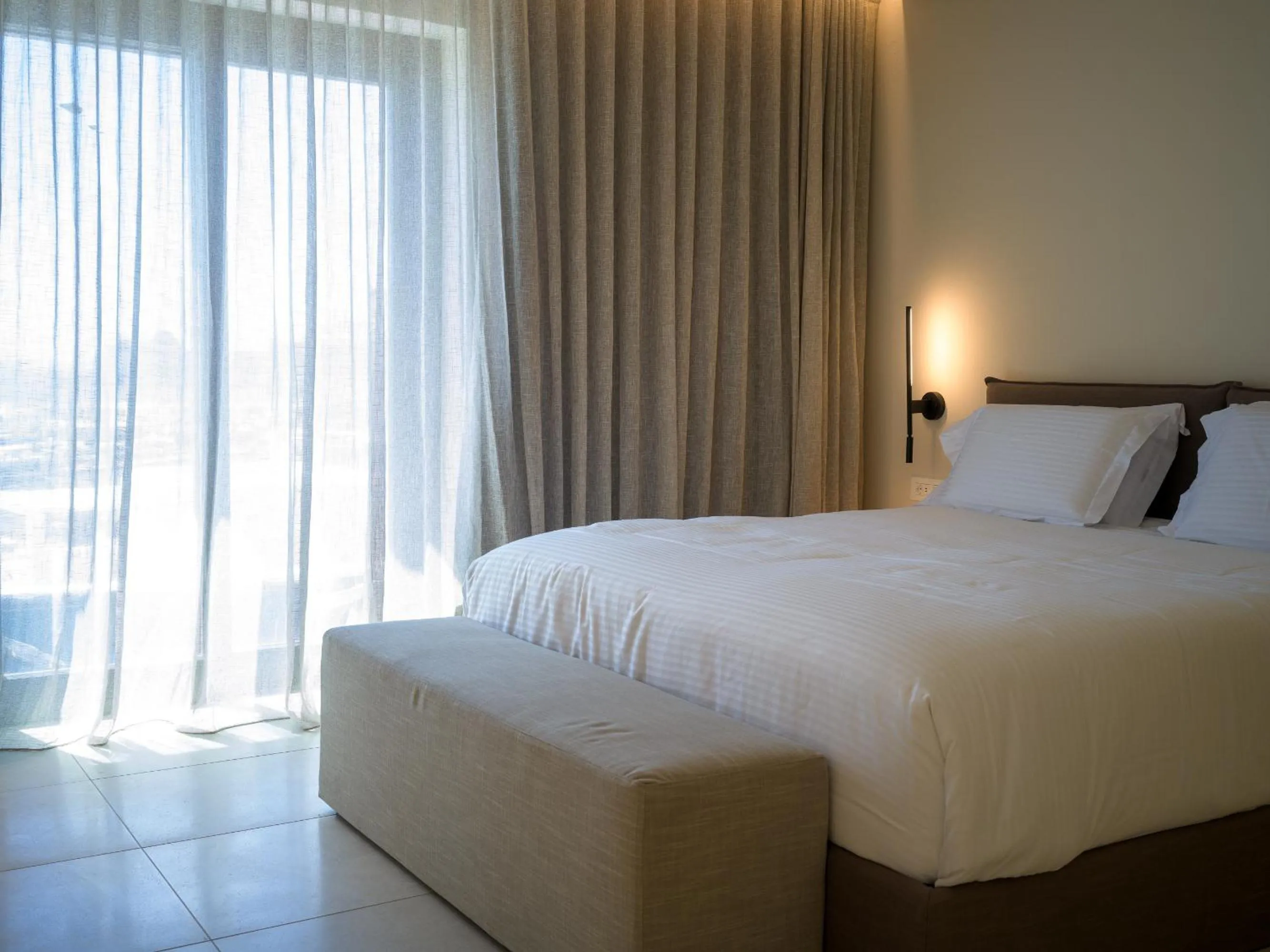 Bed in VEZO Suites Mykonos