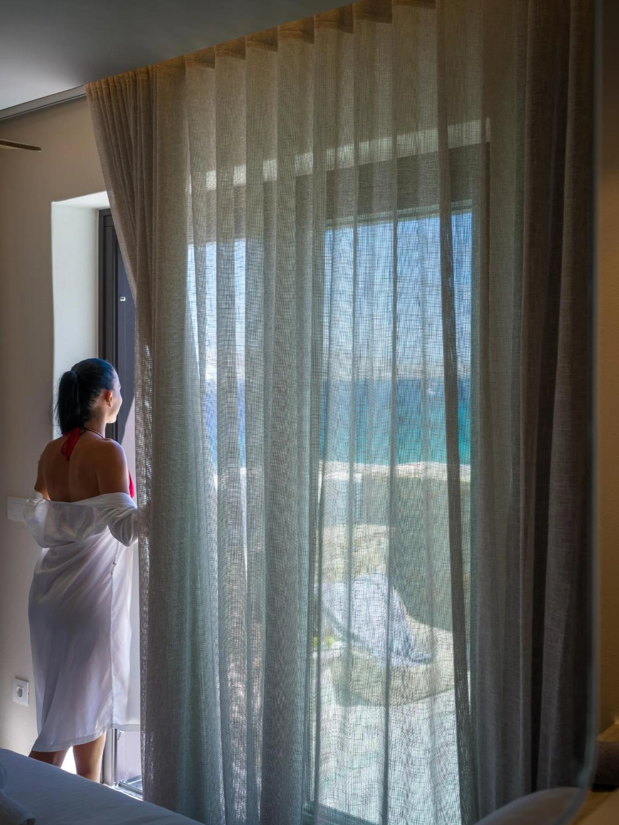 Bed in VEZO Suites Mykonos