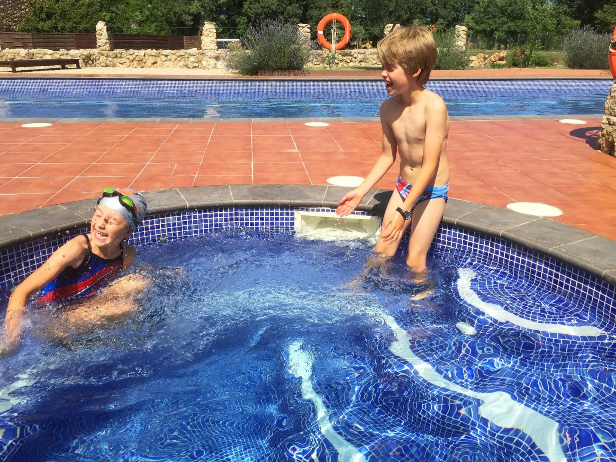 Swimming pool in Hotel Mas Pelegri