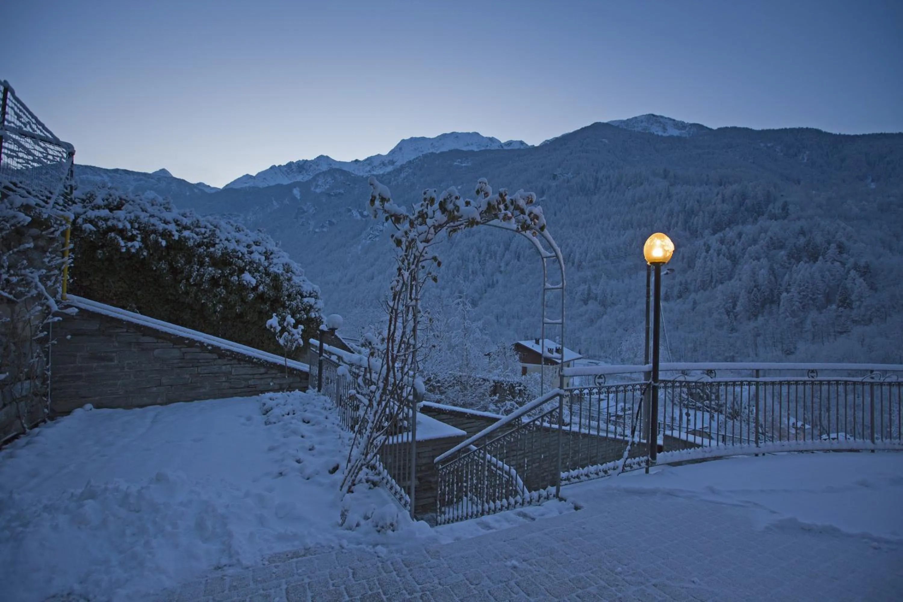 Garden view in Hotel Biancospino