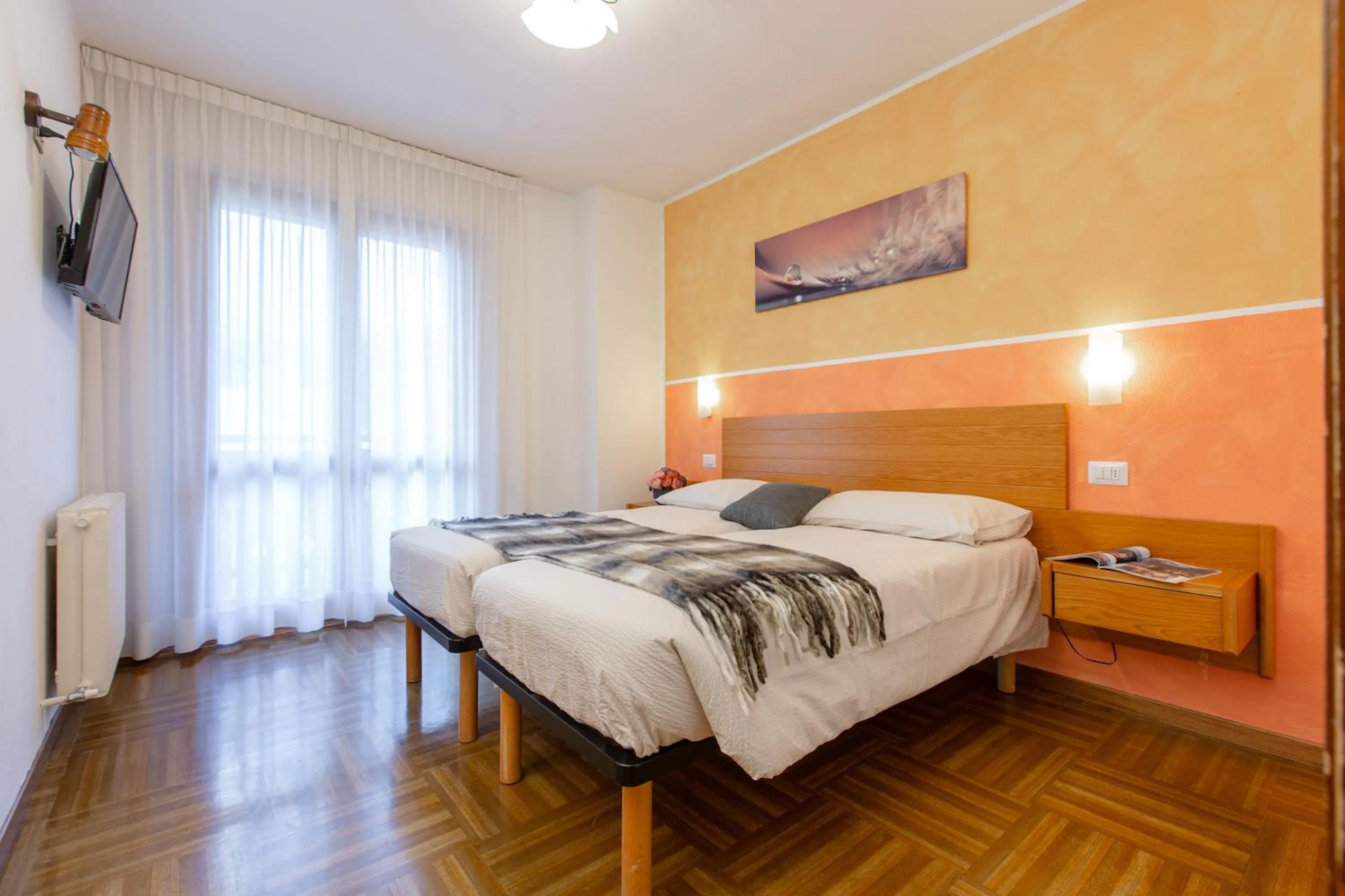 Bed in Hotel Biancospino