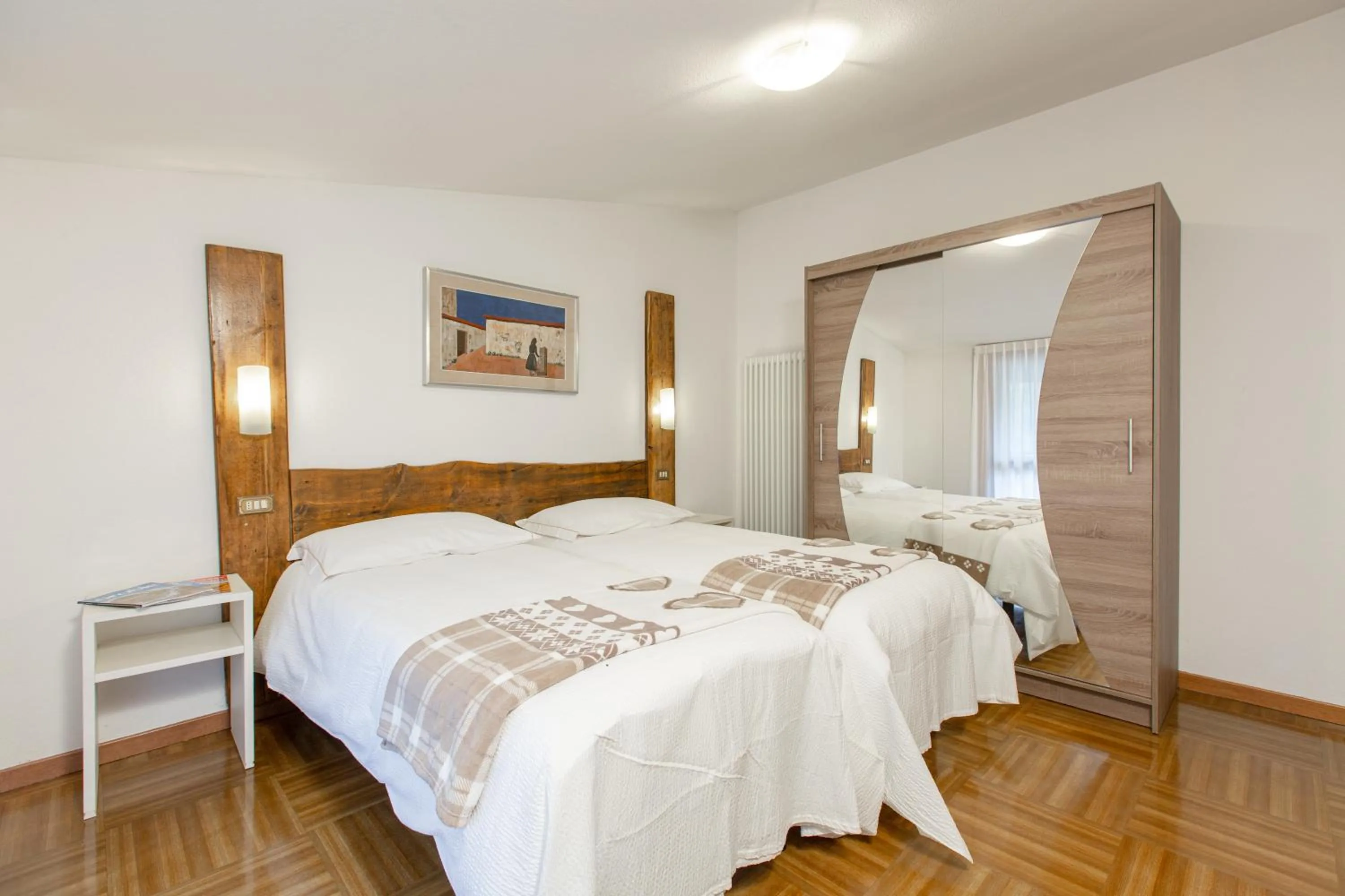 Bed in Hotel Biancospino