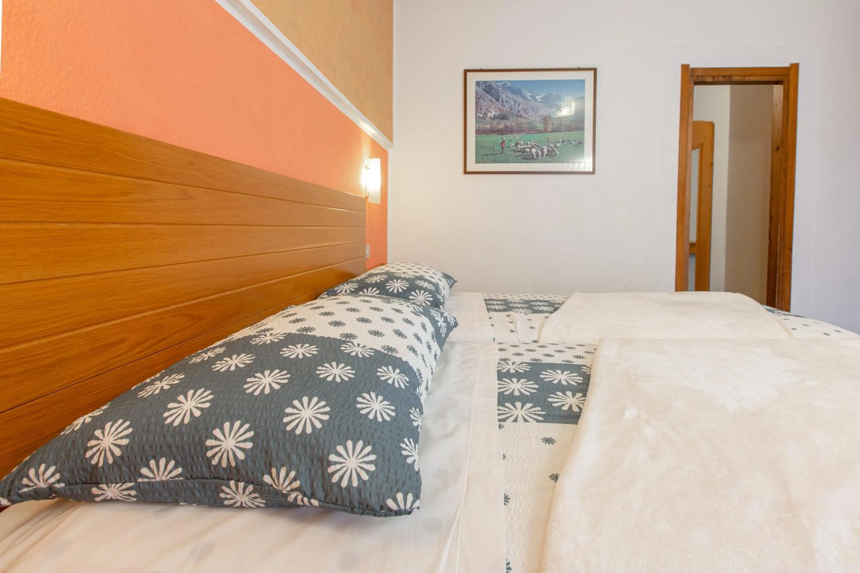 Bed in Hotel Biancospino