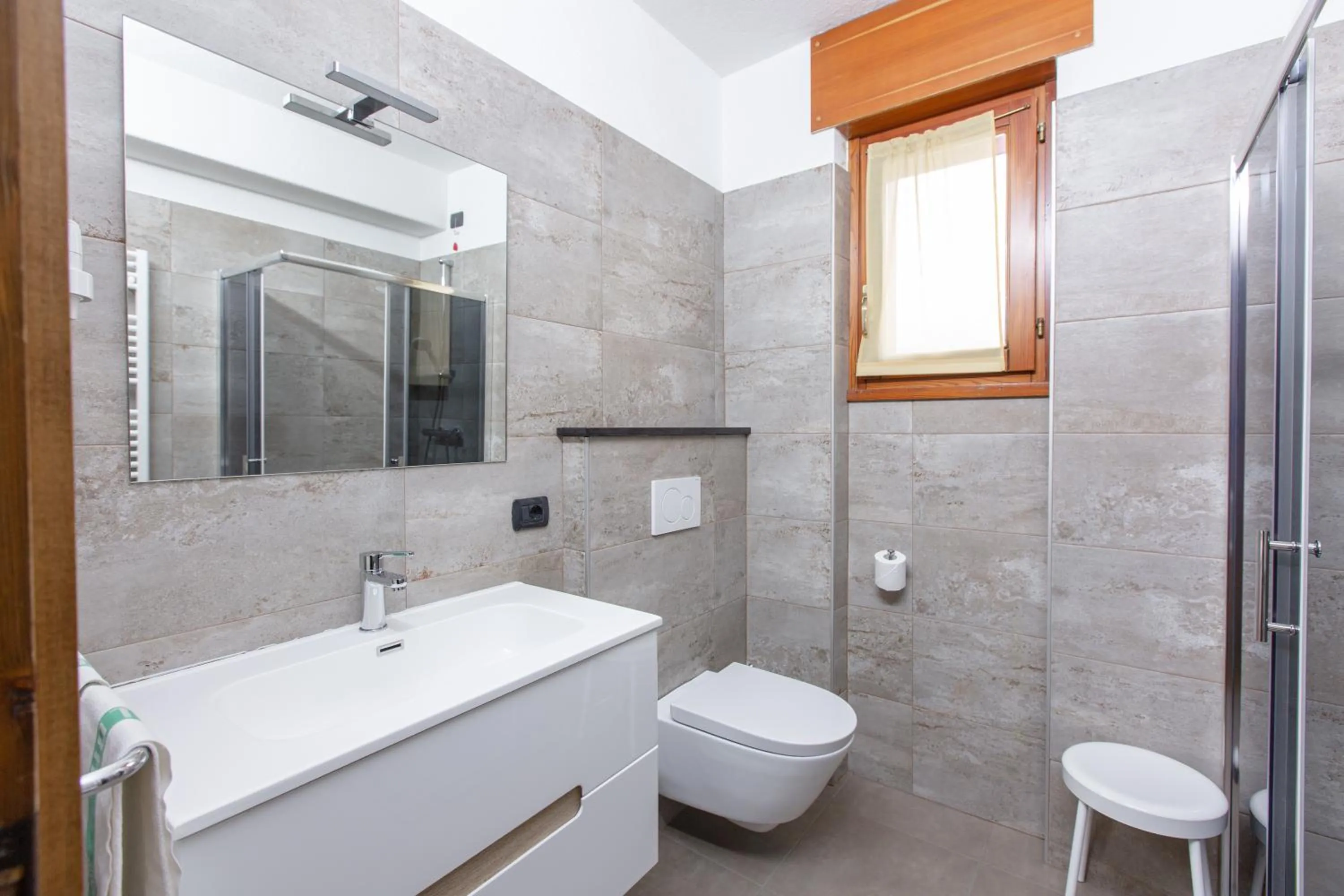 Shower in Hotel Biancospino