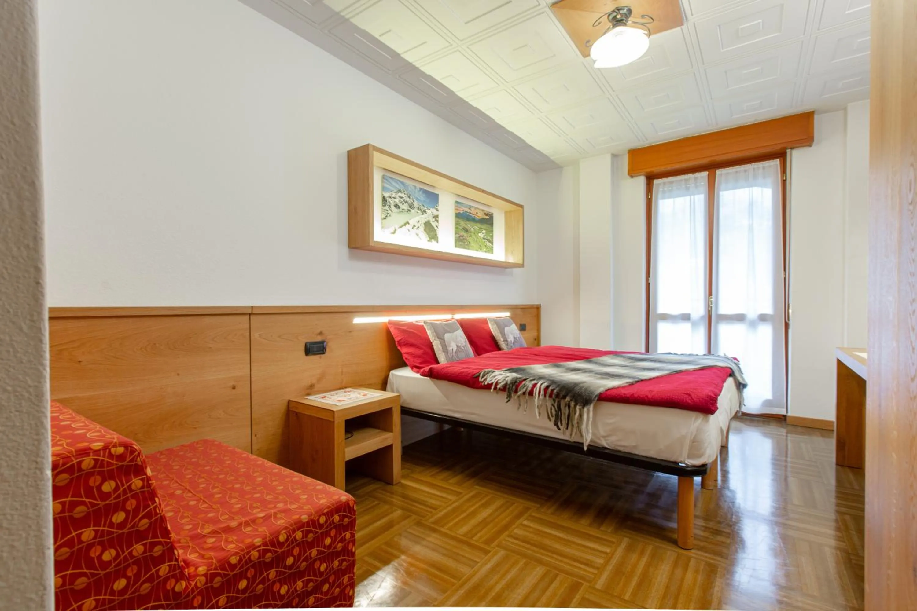 Bed in Hotel Biancospino