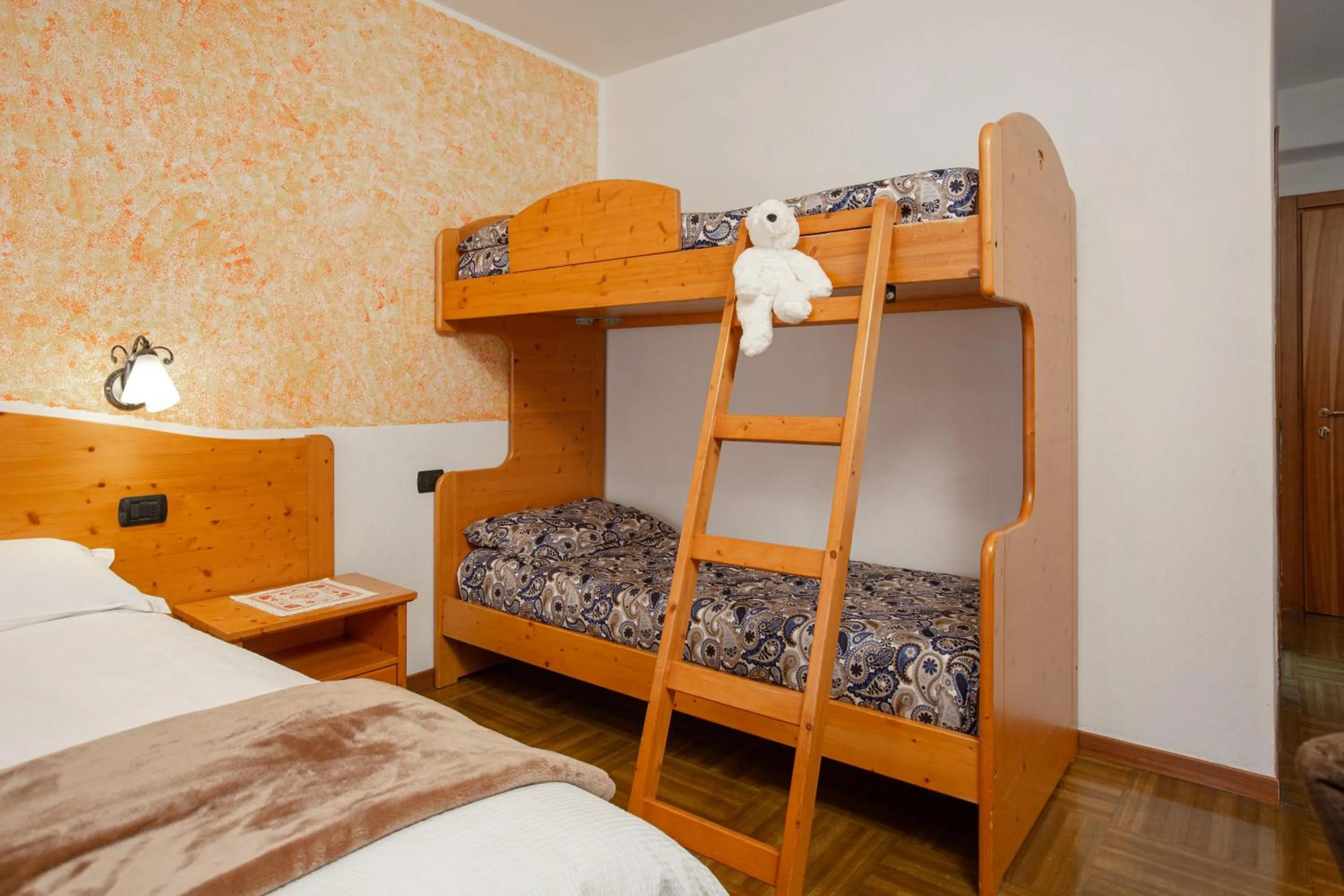 Bed in Hotel Biancospino