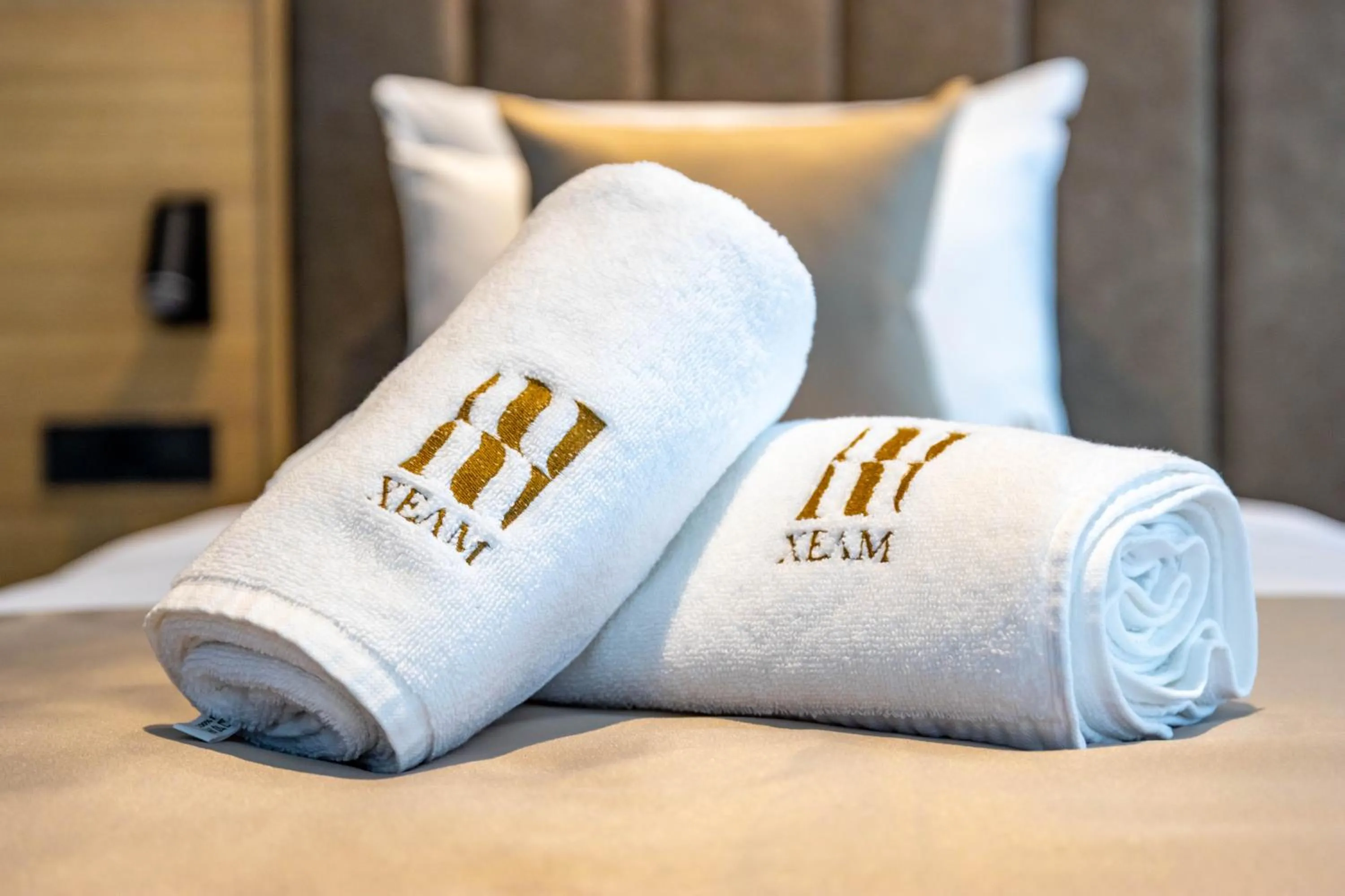 Bed in Hotel Helm
