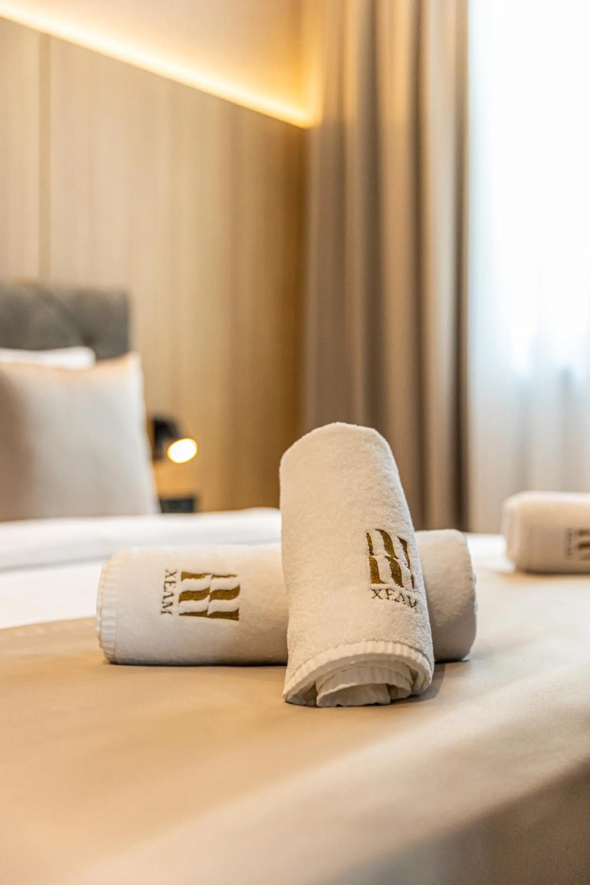 Bed in Hotel Helm