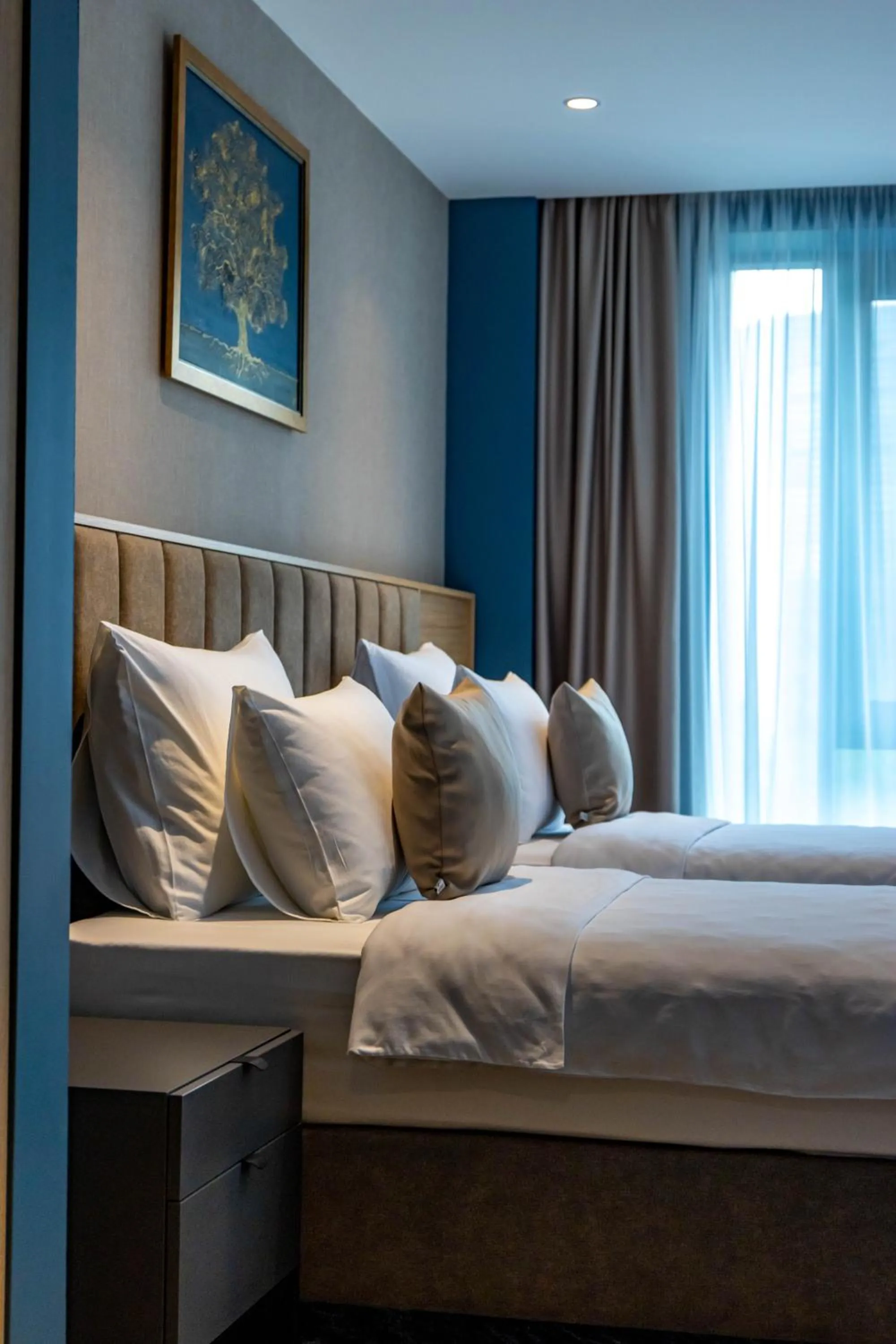 Bed in Hotel Helm