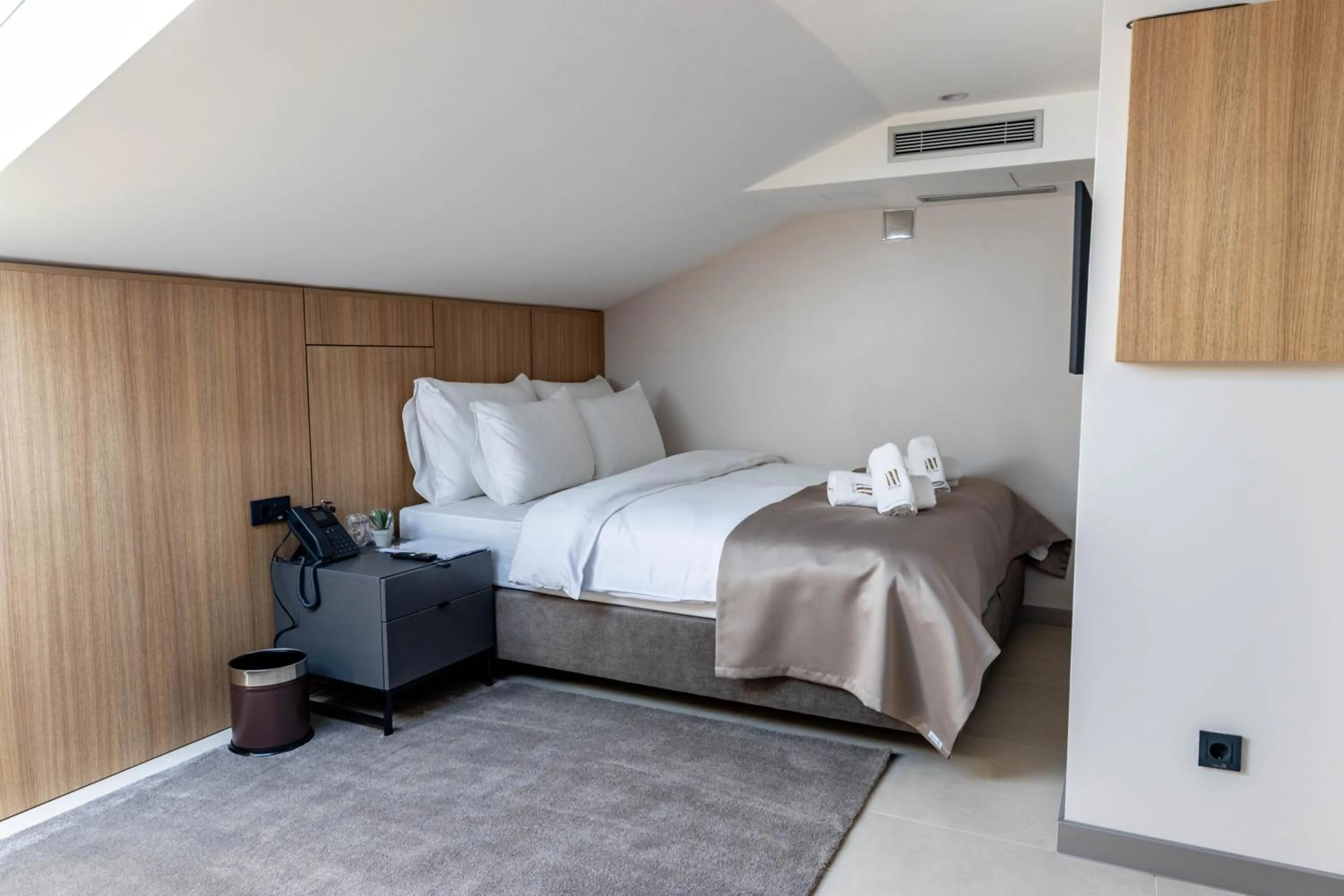 Bed in Hotel Helm