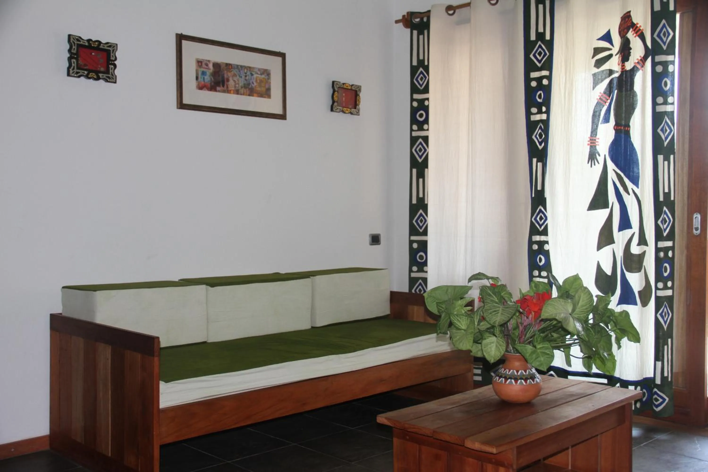 Seating area in Hotel Club du Lac Tanganyika