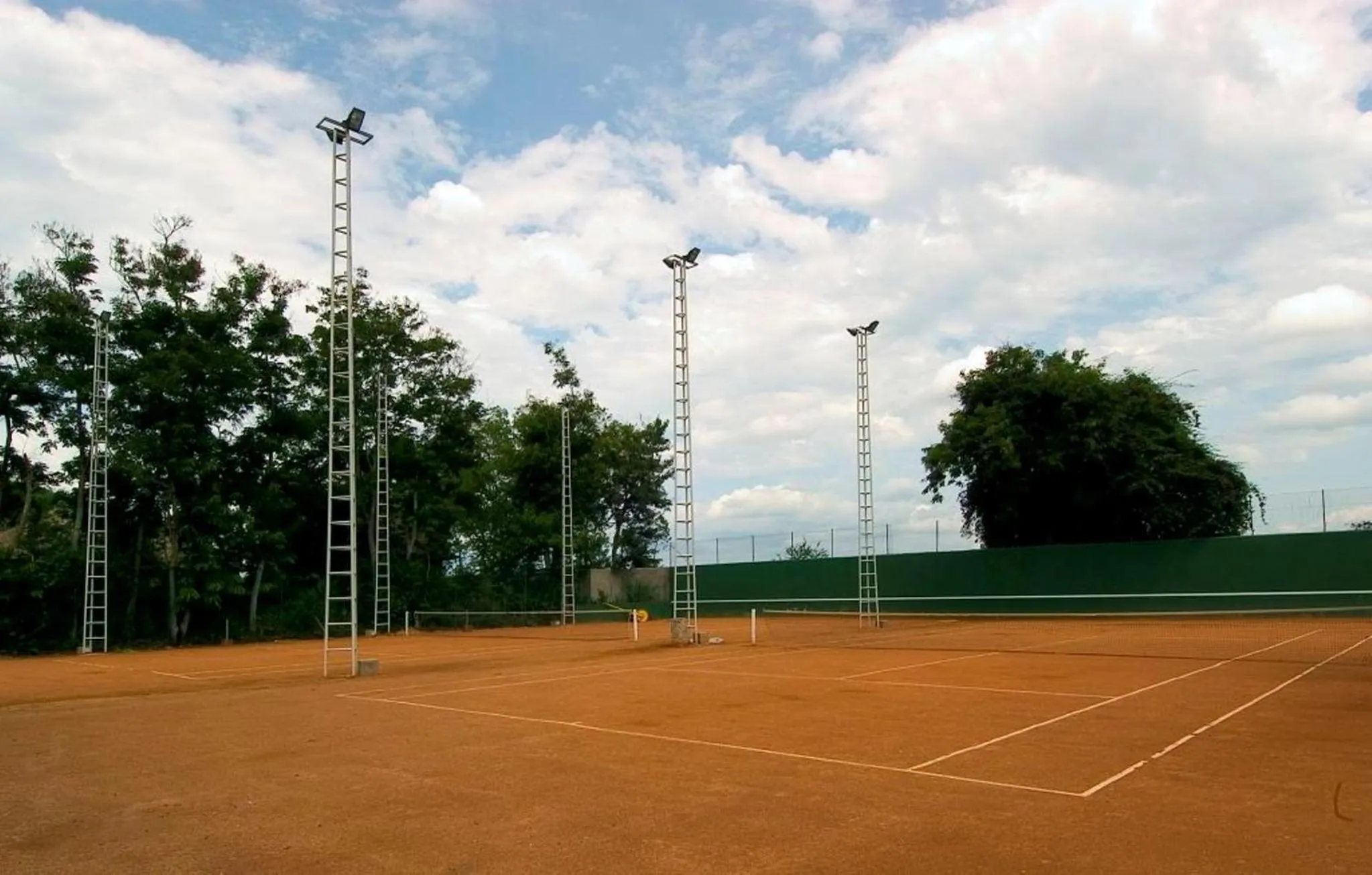 Tennis court in Hotel Club du Lac Tanganyika