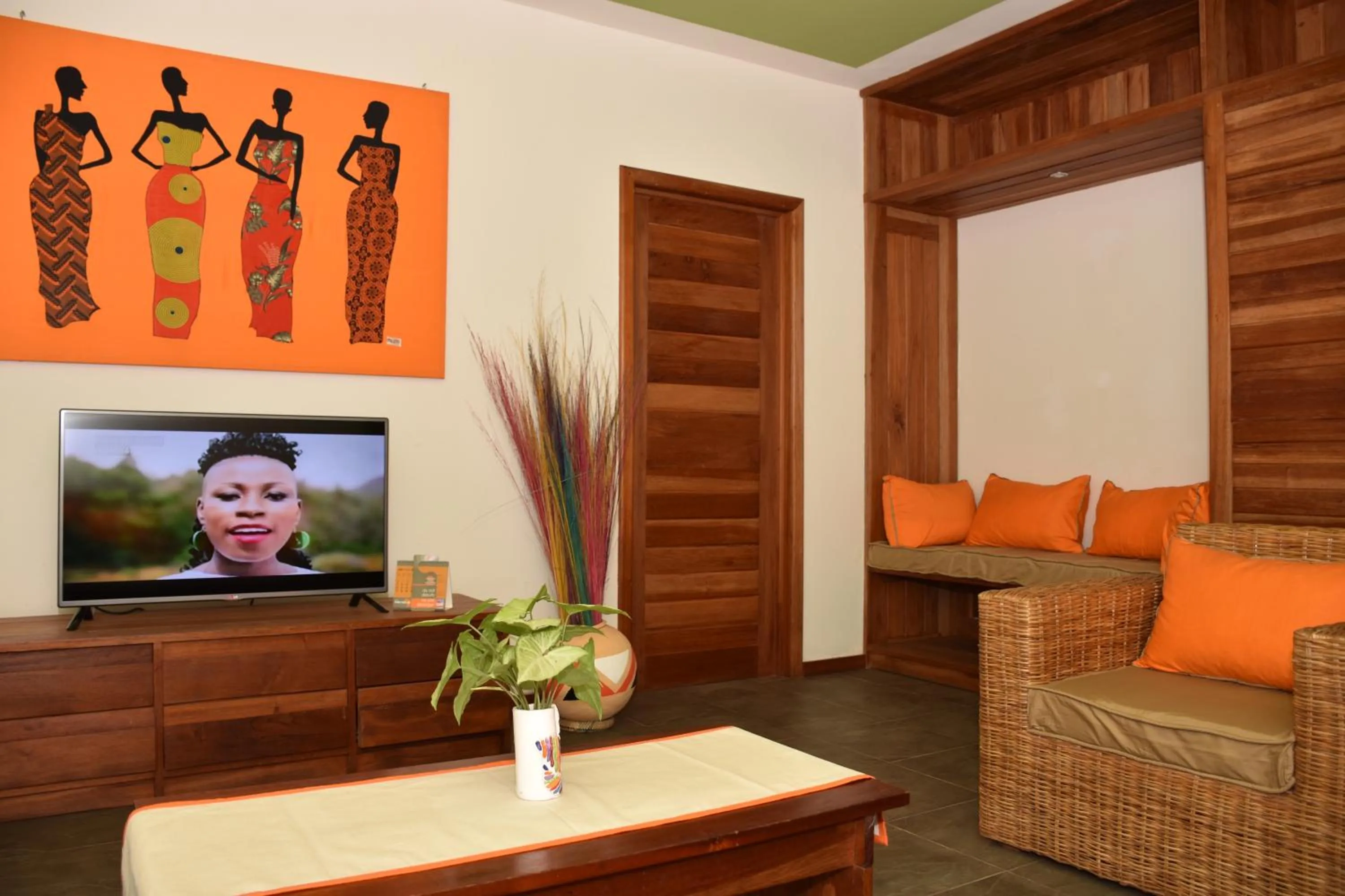 Living room in Hotel Club du Lac Tanganyika