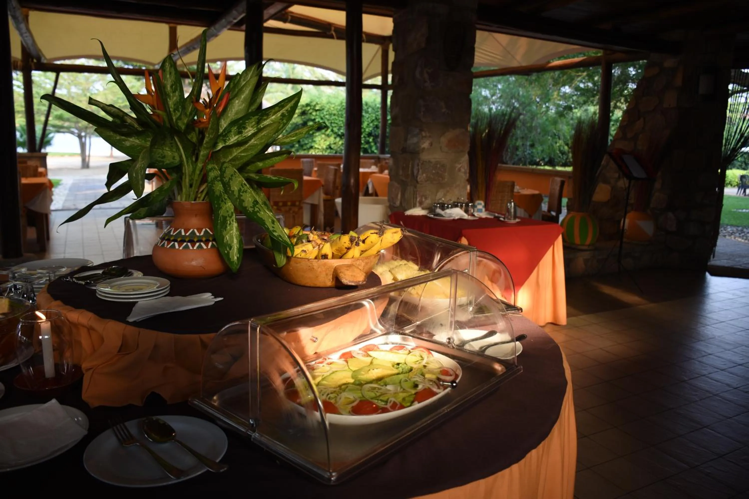 Breakfast in Hotel Club du Lac Tanganyika