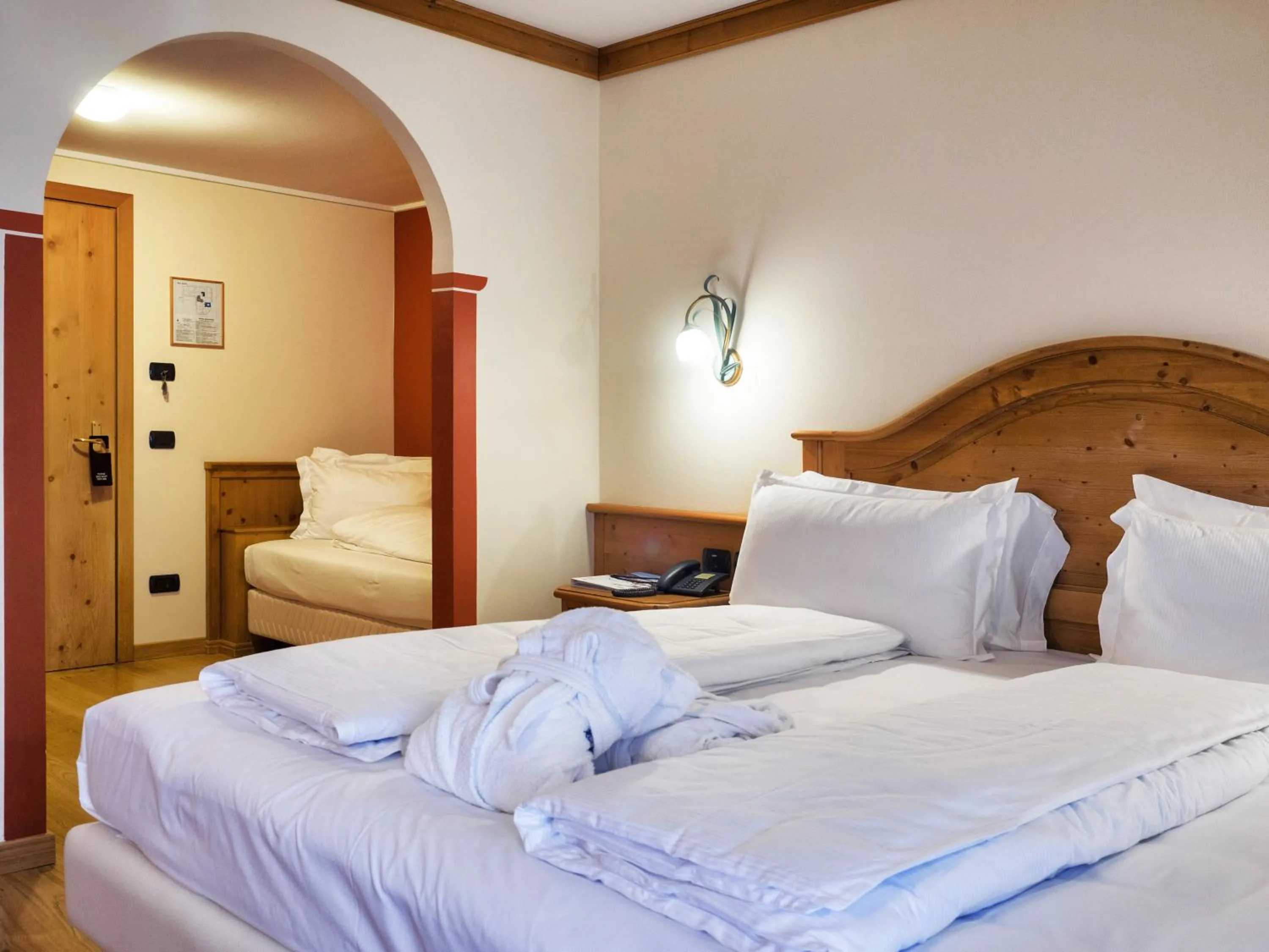 Bed in Hotel Bertelli