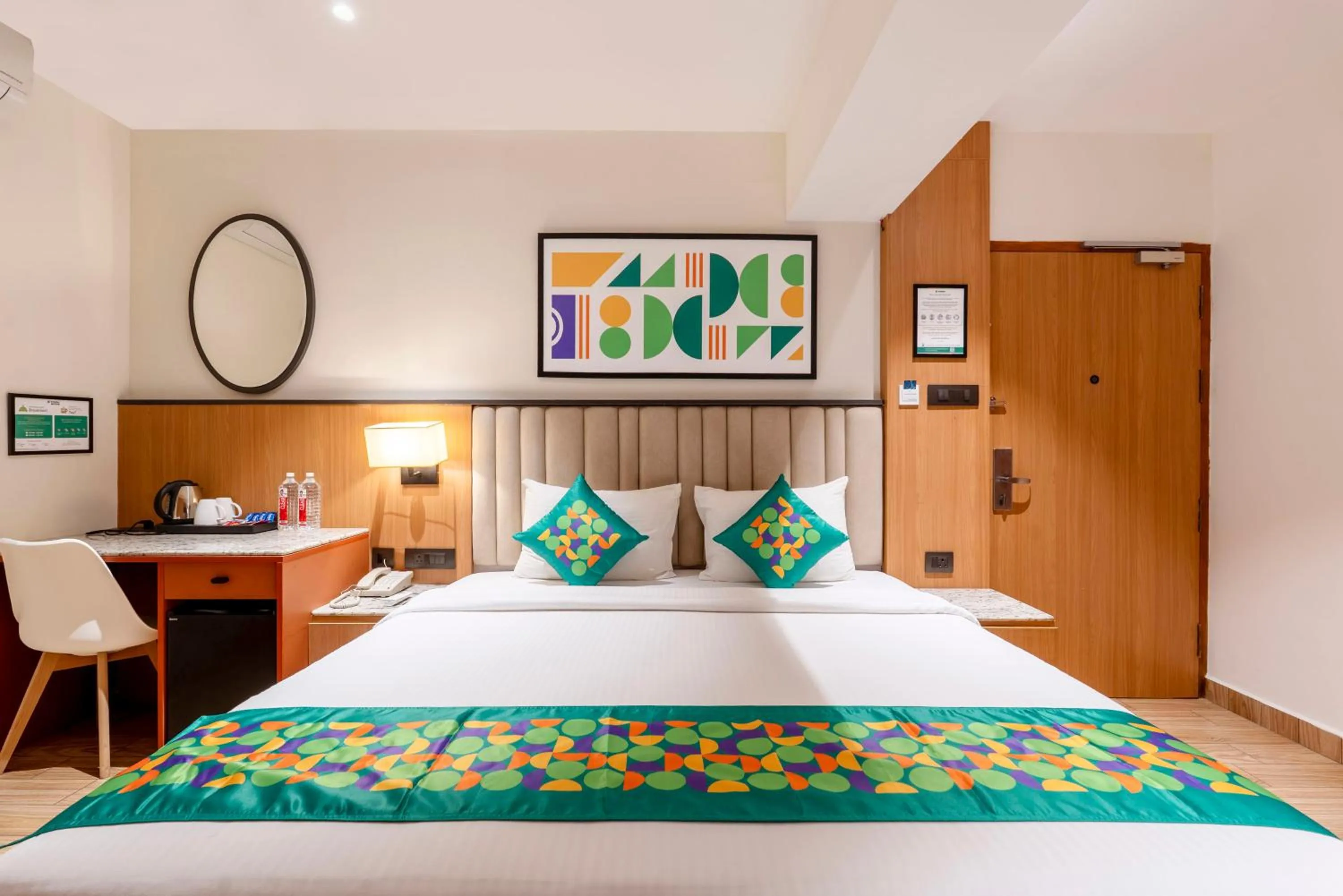 Bedroom, Bed in Treebo Premium Taara