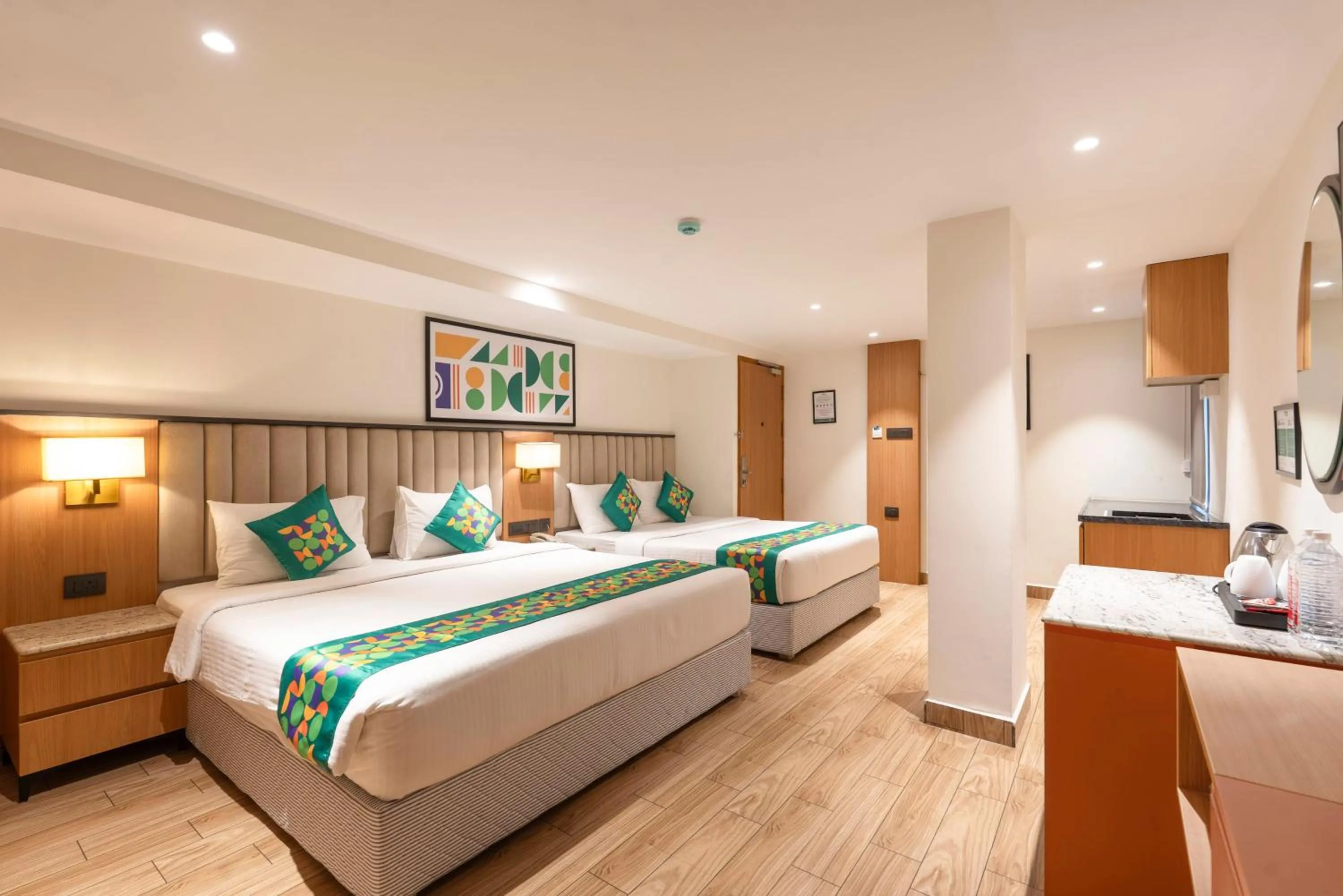 Bedroom, Bed in Treebo Premium Taara