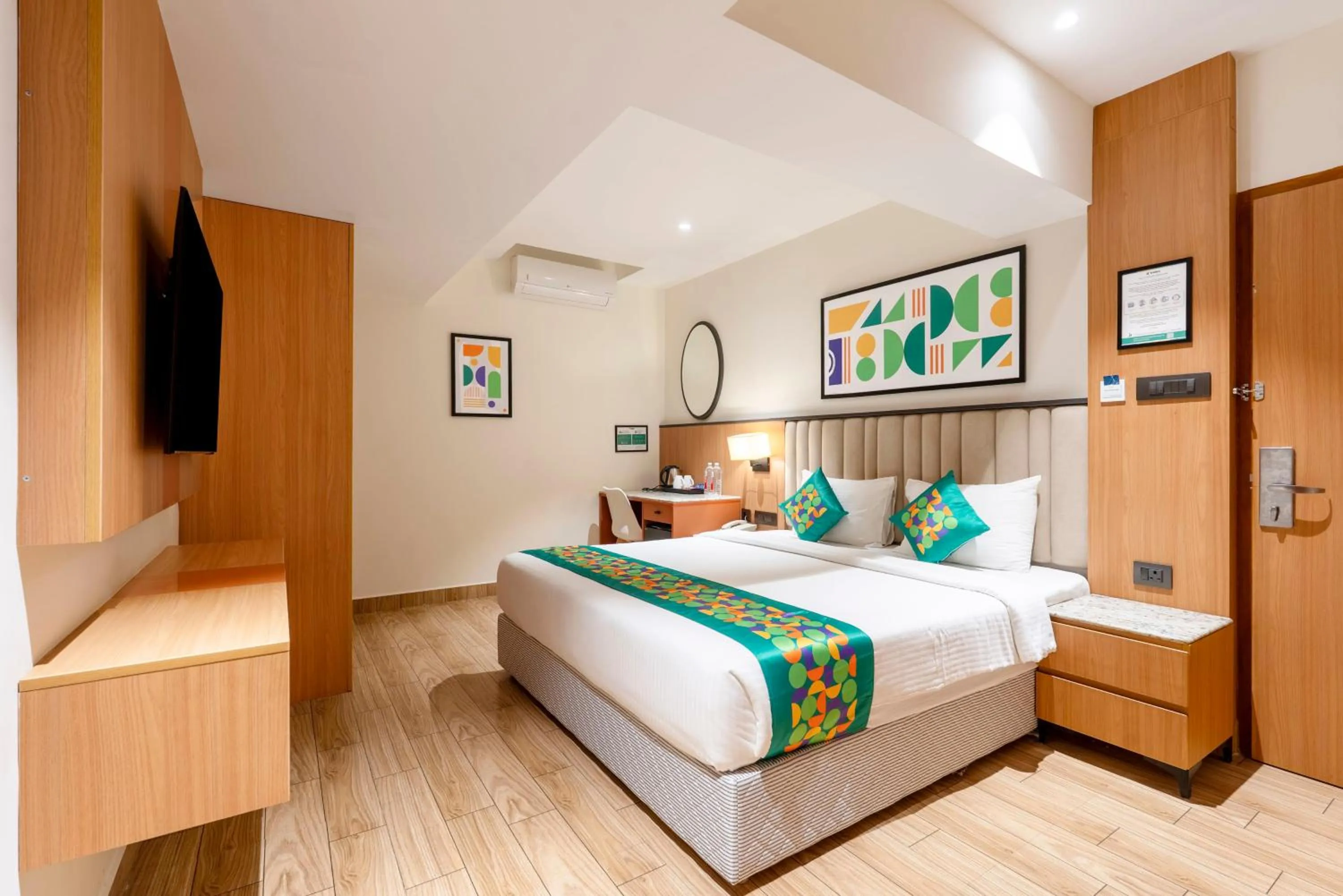 Bedroom, Bed in Treebo Premium Taara