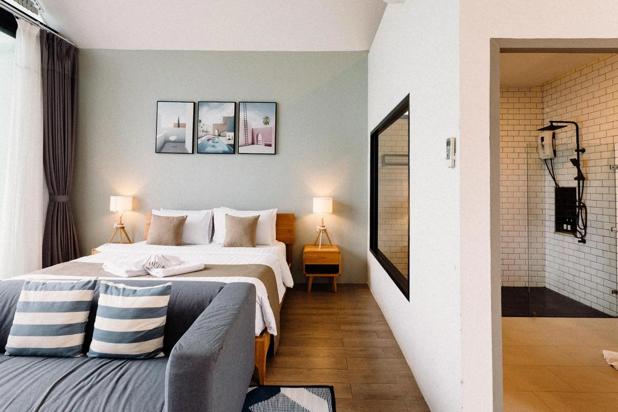 Shower, Bed in Baan Tah On The Sea