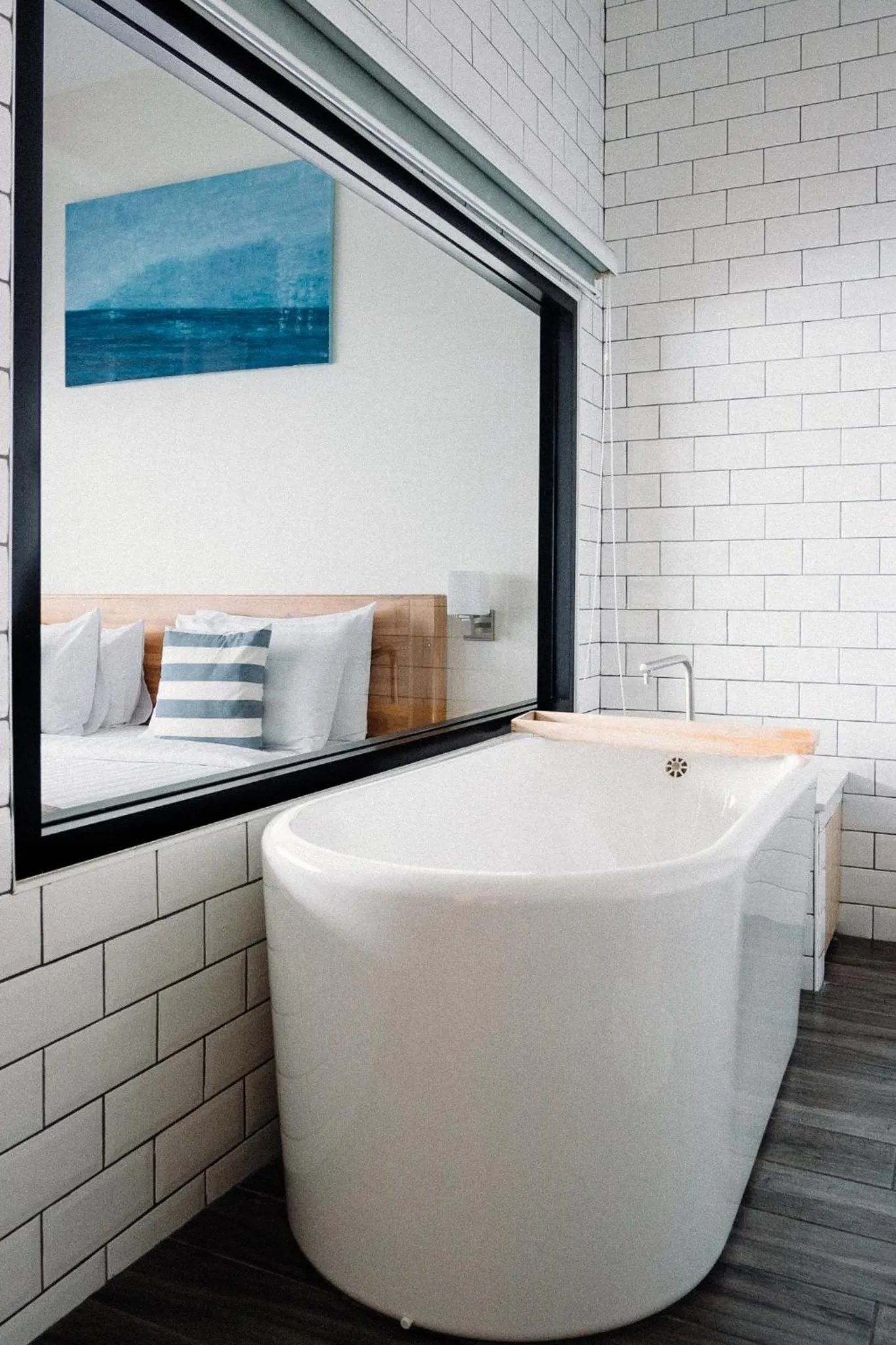 Bathroom, Bed in Baan Tah On The Sea