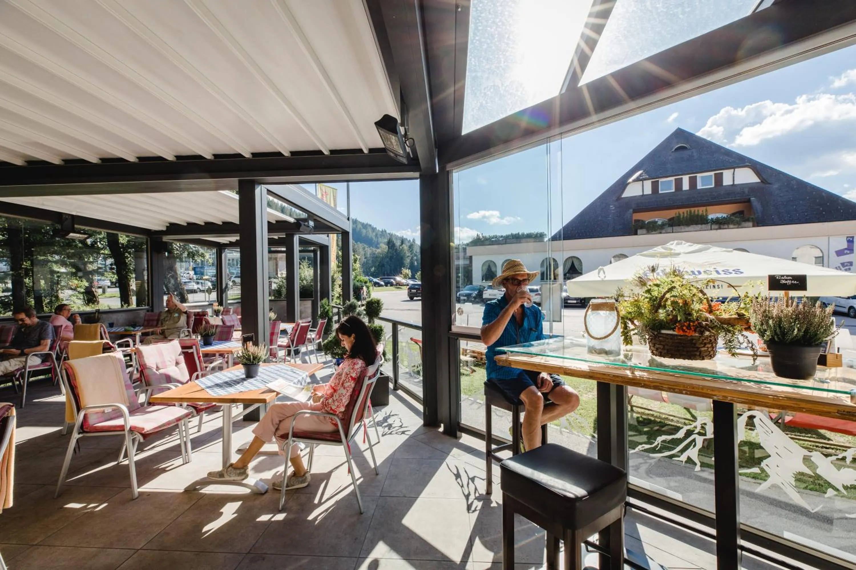 Balcony/Terrace in Gasthof Berghof