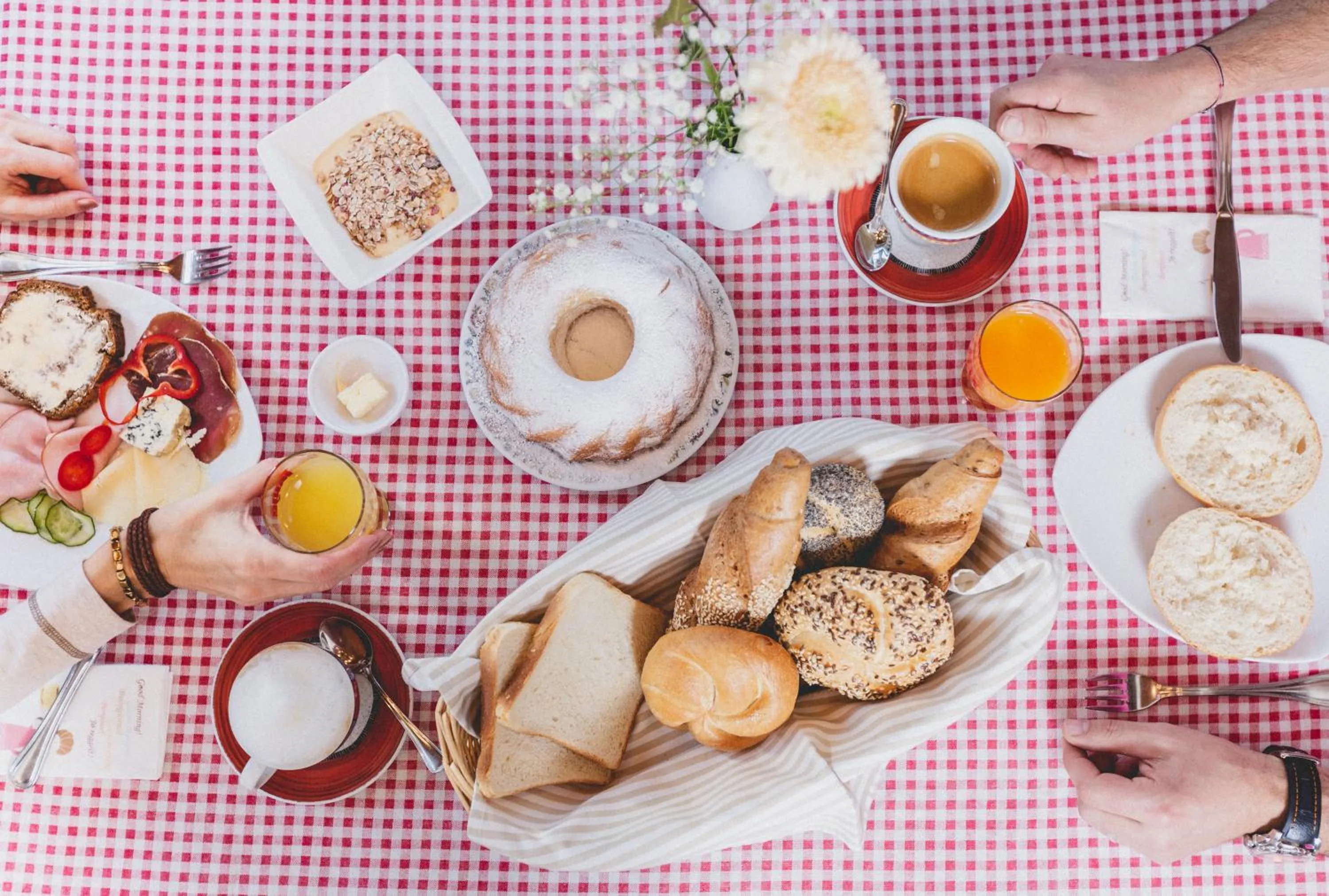 Breakfast in Gasthof Berghof