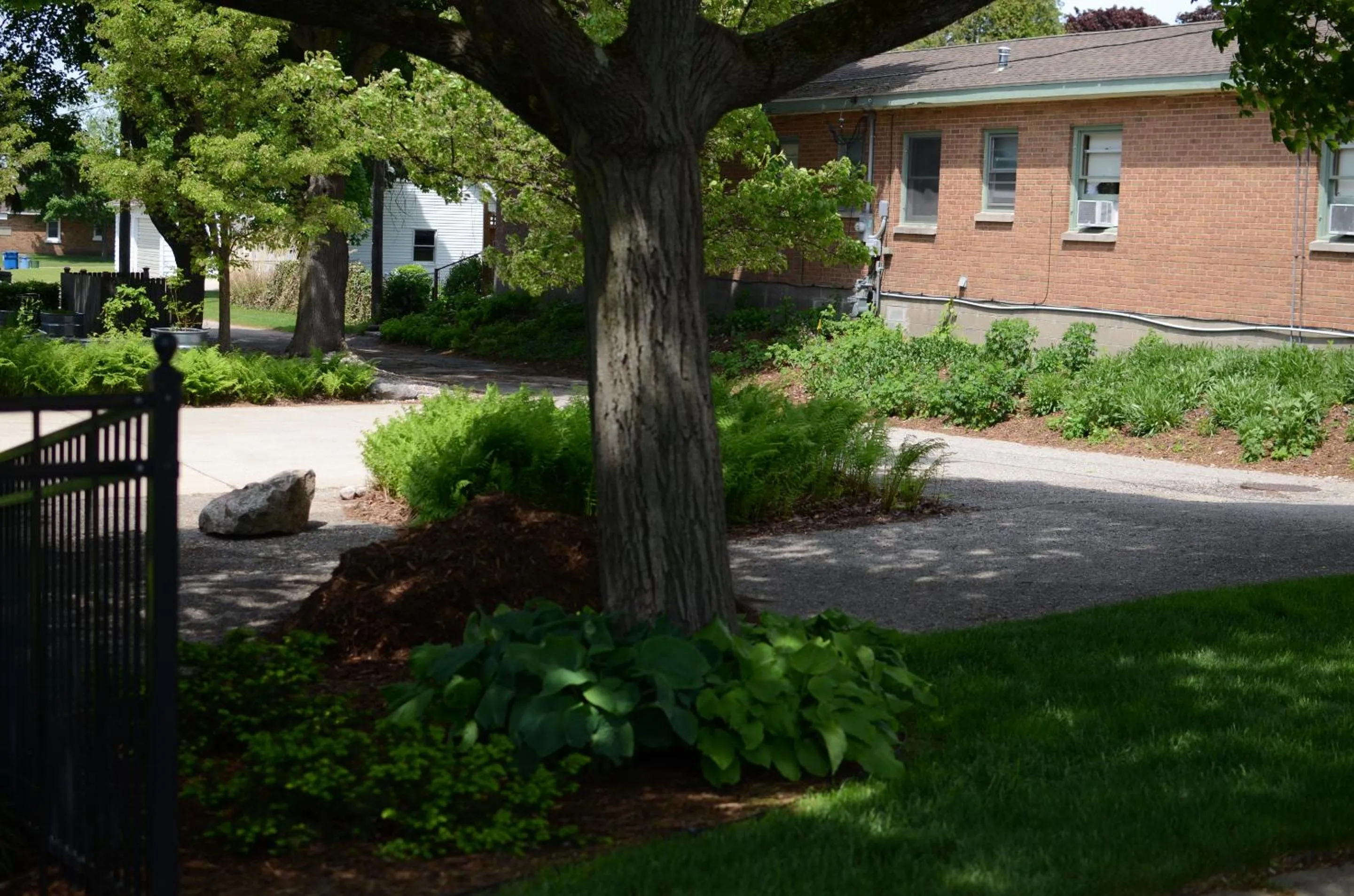 Property building in Ludington Blue Spruce Inn