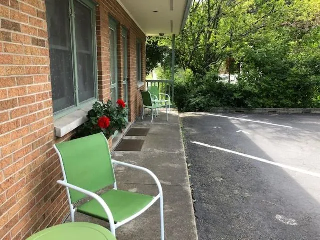 Property building in Ludington Blue Spruce Inn