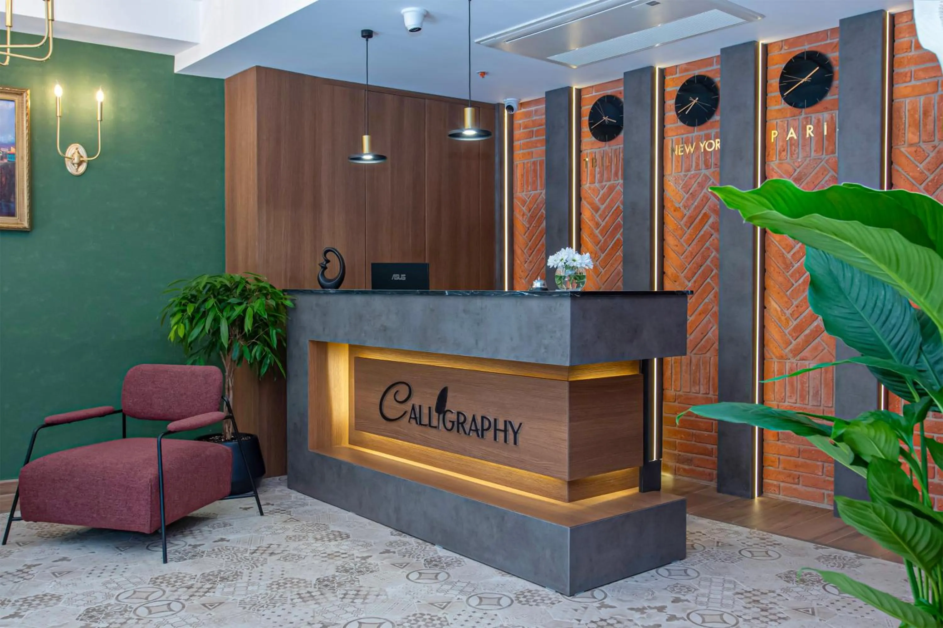 Lobby or reception in Boutique Hotel Calligraphy