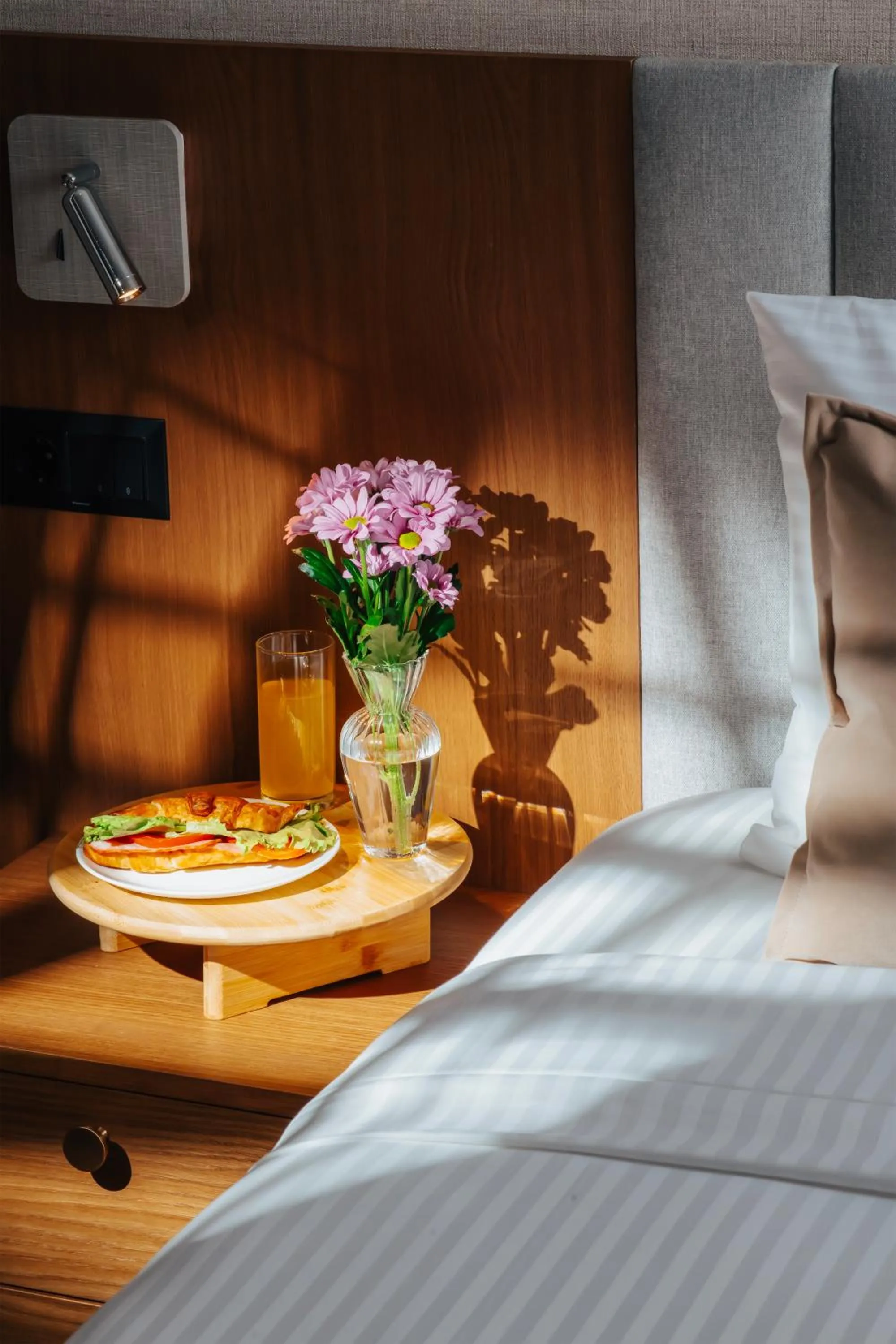 Decorative detail, Bed in Boutique Hotel Calligraphy