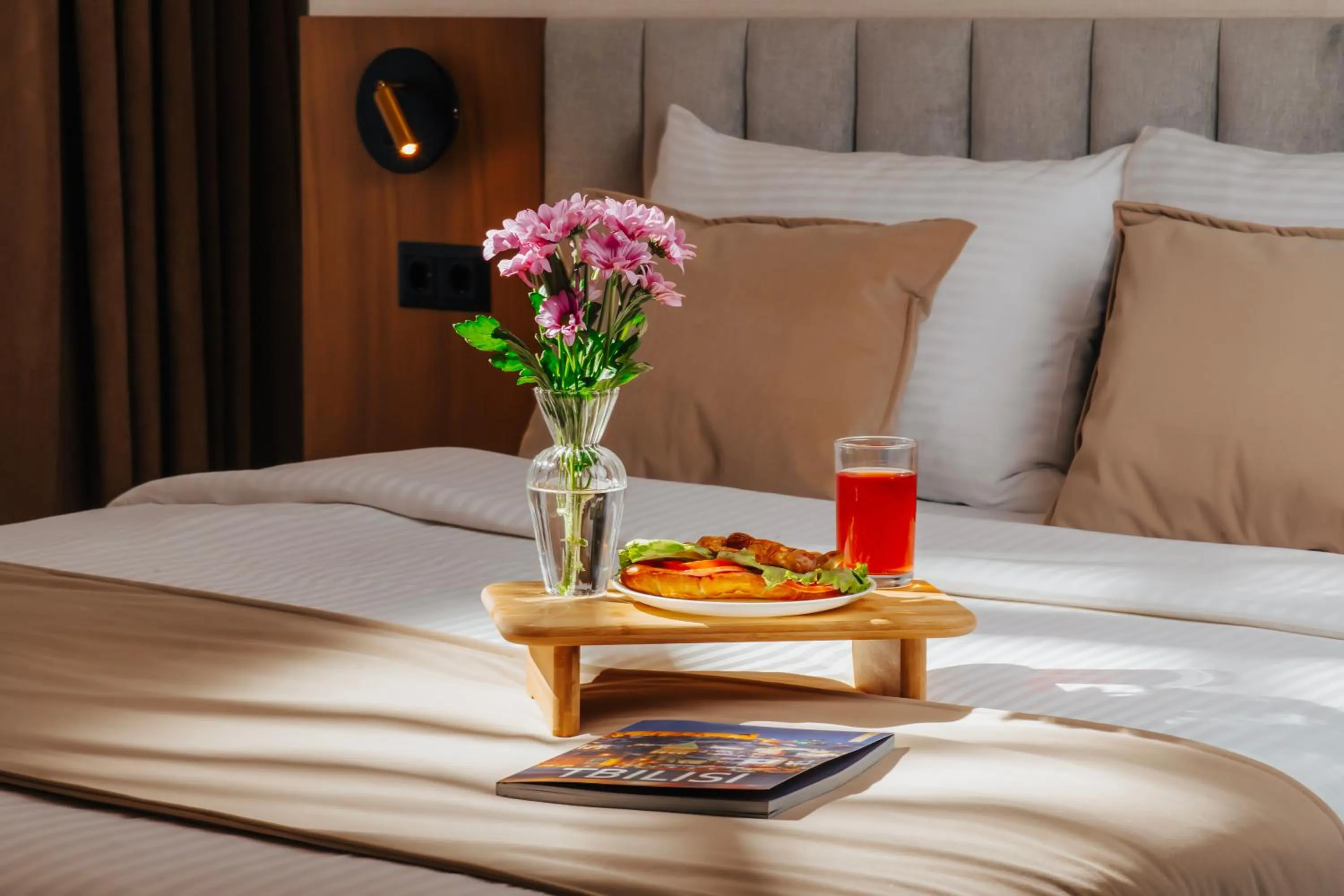 Decorative detail, Bed in Boutique Hotel Calligraphy