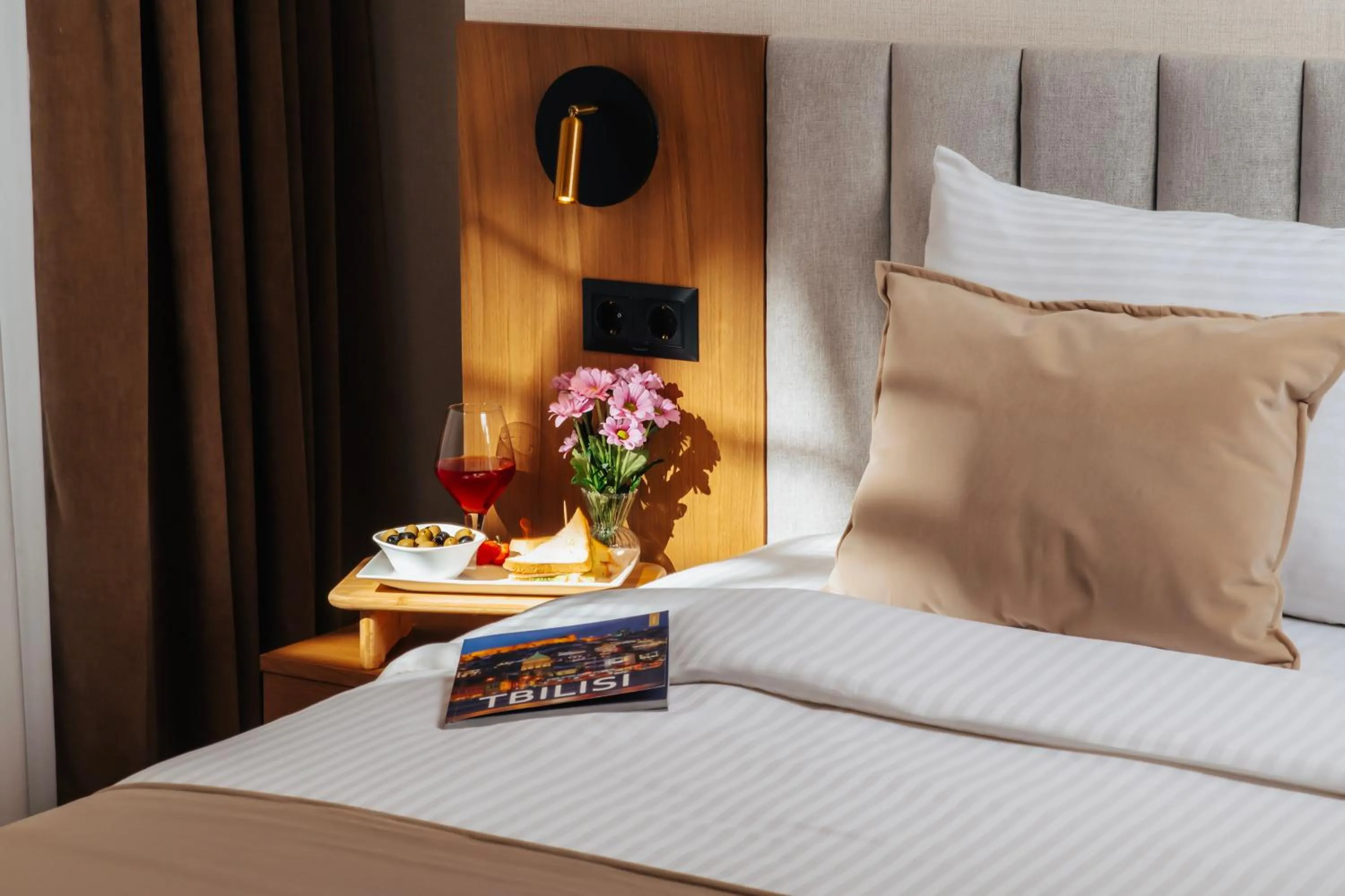 Decorative detail, Bed in Boutique Hotel Calligraphy