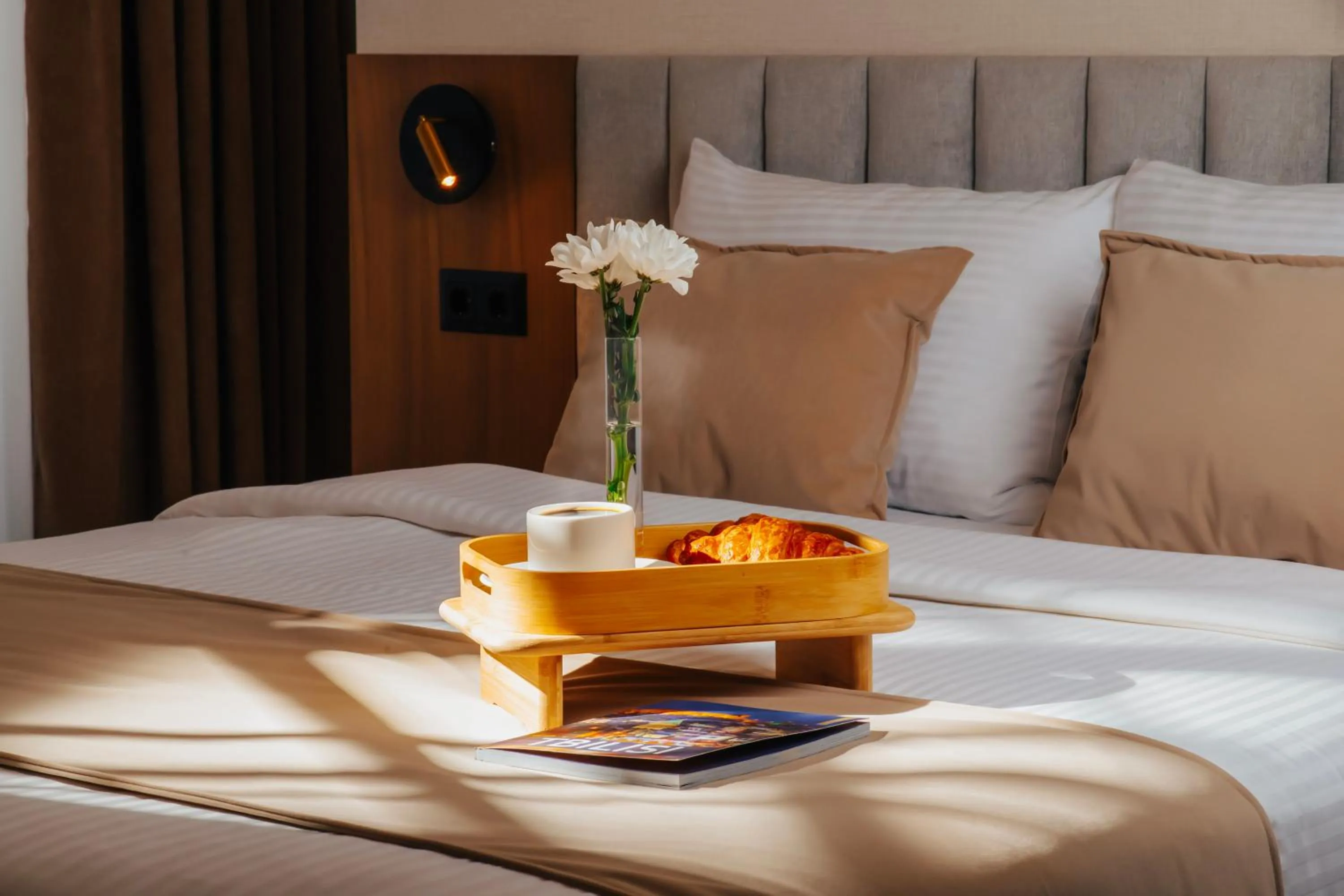 Decorative detail, Bed in Boutique Hotel Calligraphy