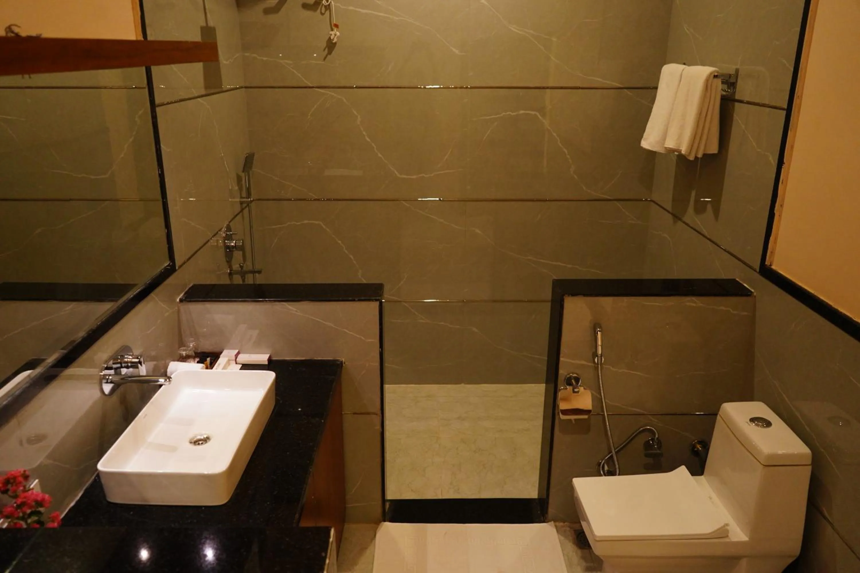 Shower in Sundervan Vilas Ranthambore