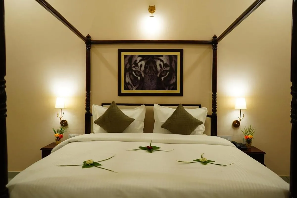 Bed in Sundervan Vilas Ranthambore