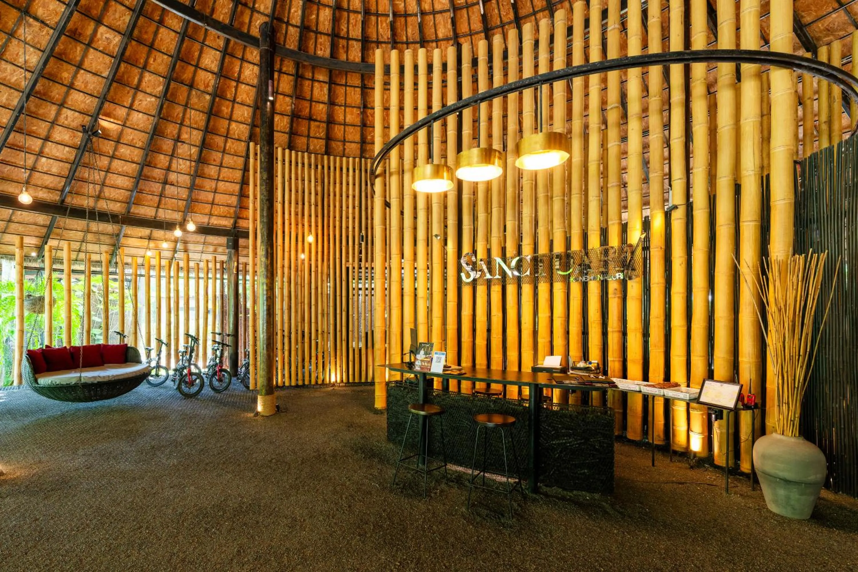 Communal lounge/ TV room in Sanctuary Kanchanaburi