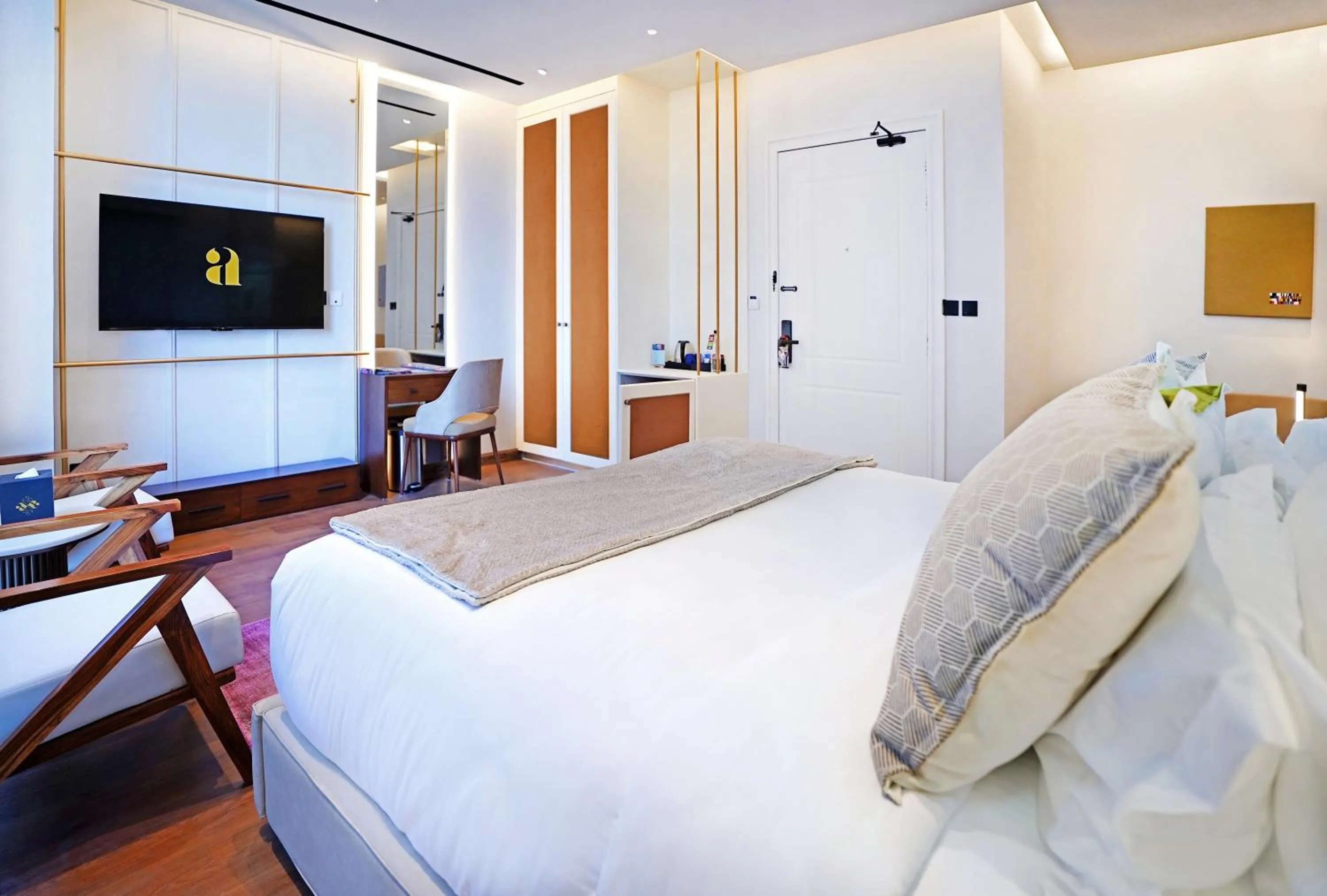 Bedroom, Bed in Ambiance Boutique Art Hotel Islamabad