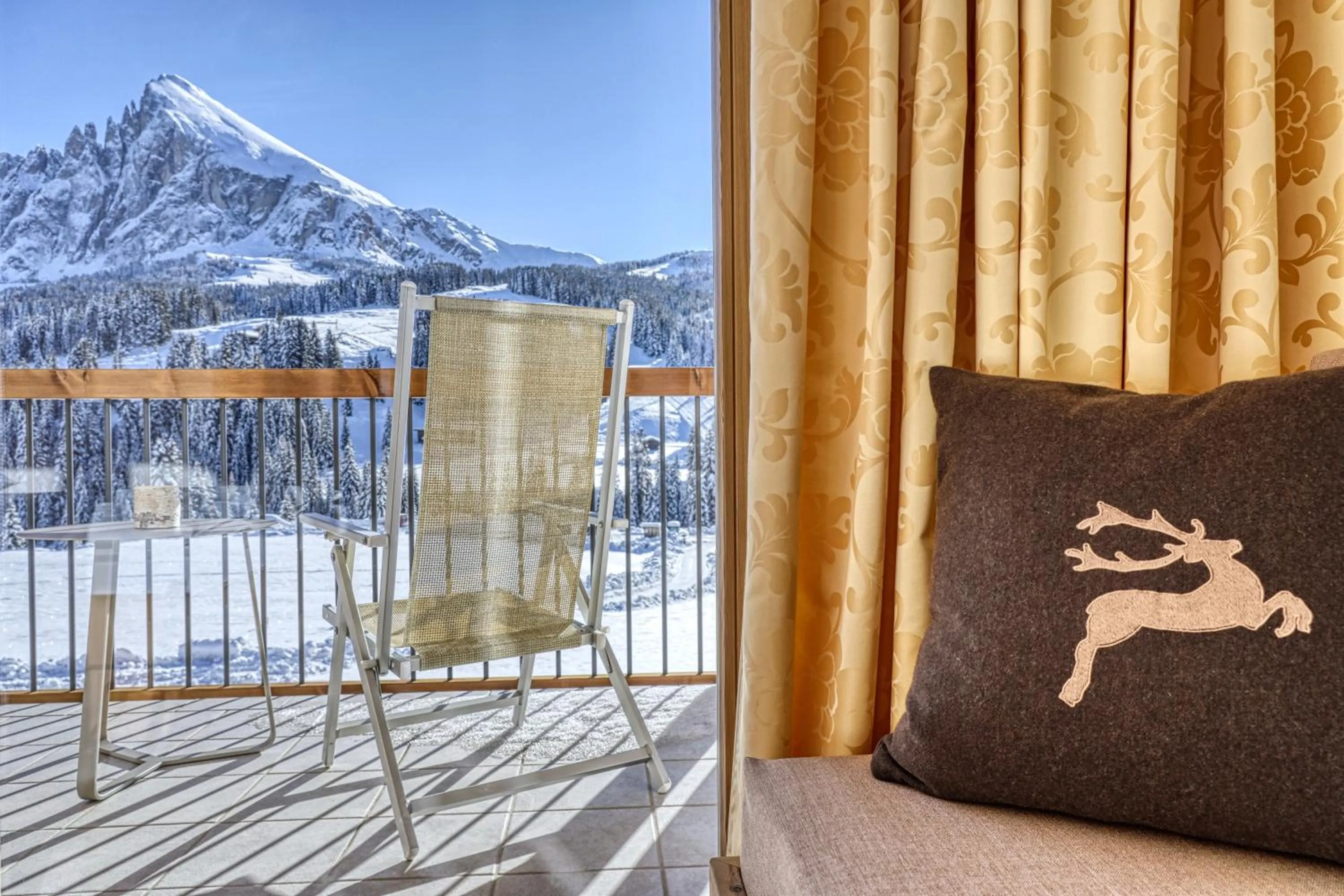 Mountain view in Brunelle Seiser Alm Lodge