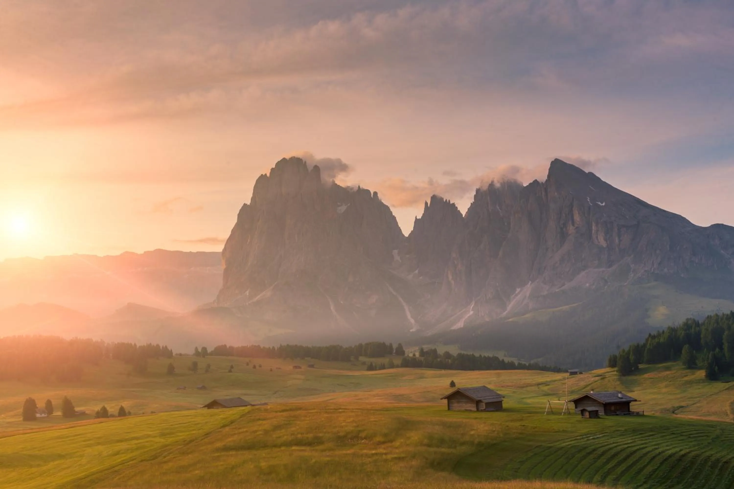 Garden view in Brunelle Seiser Alm Lodge
