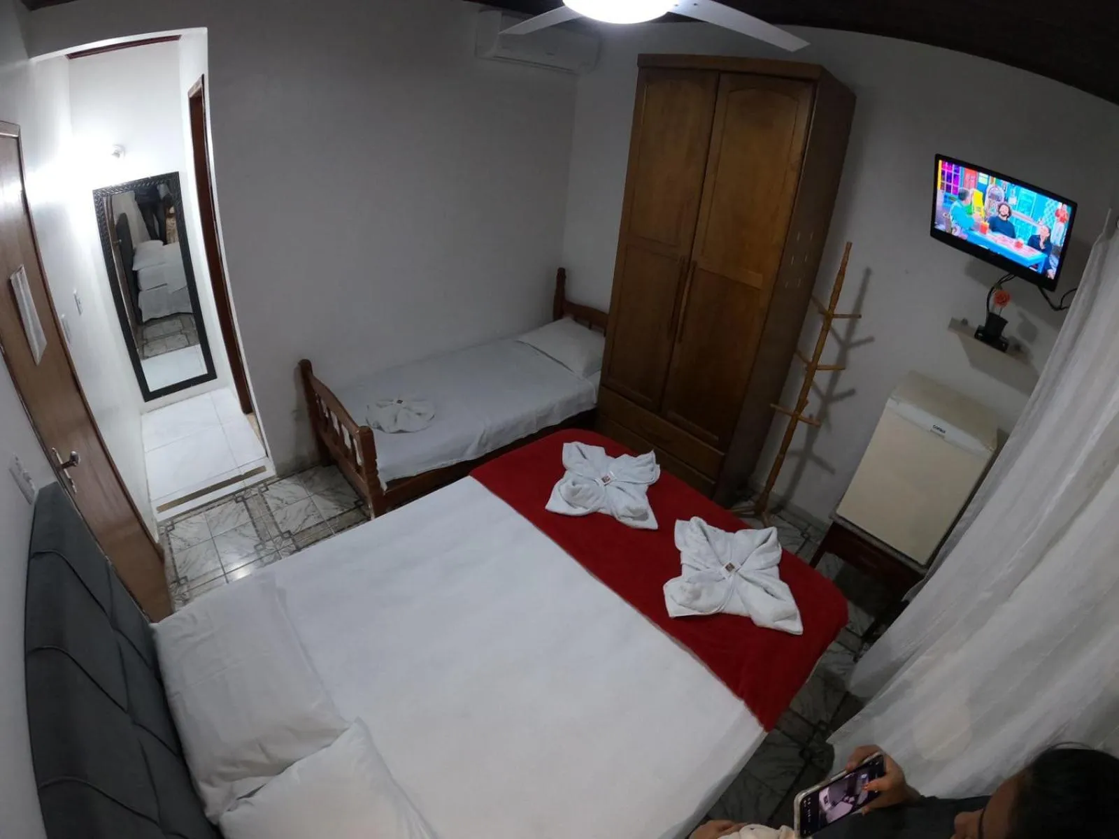 Property building, Bed in Pousada Ninho da Coruja