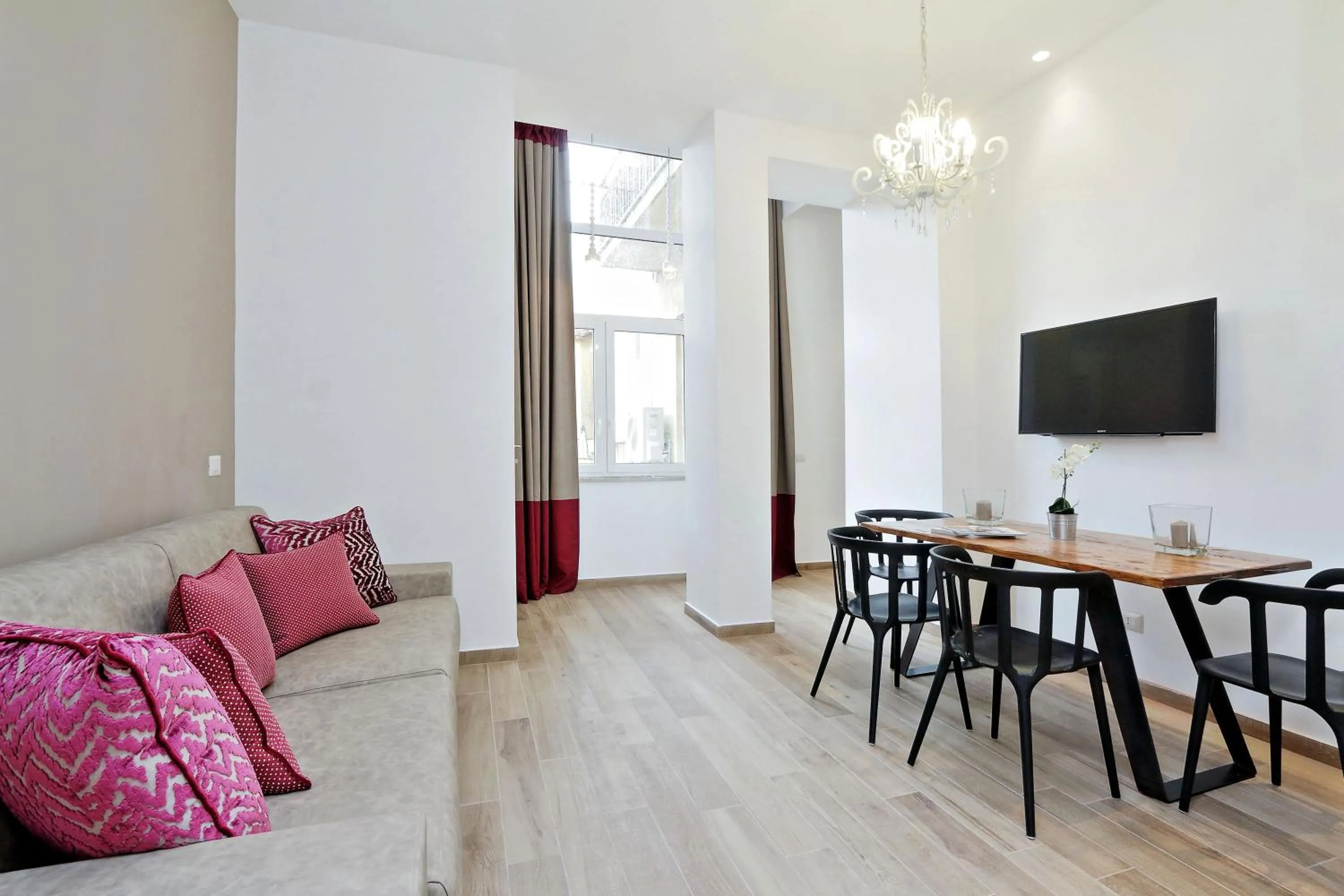 Dining area in Monti Apartments - My Extra Home